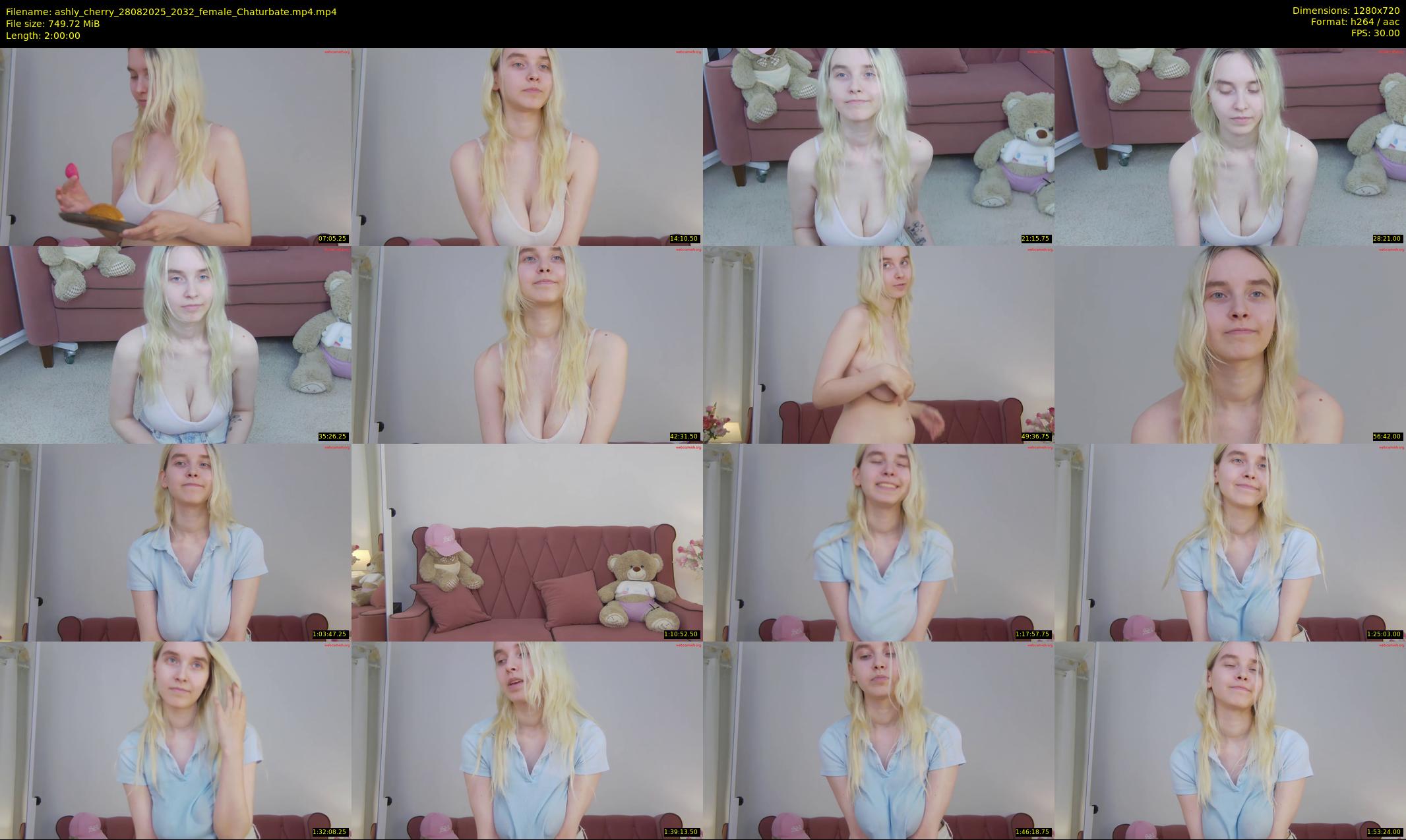 ashly_cherry — 120 minute Chaturbate female cam show recording, 720p, Aug 28, 2025