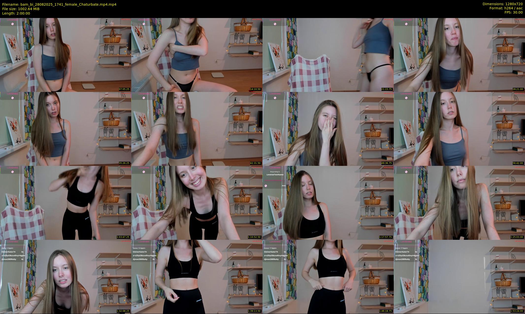 bam_bi — 120 minute Chaturbate female cam show recording, 720p, Aug 28, 2025