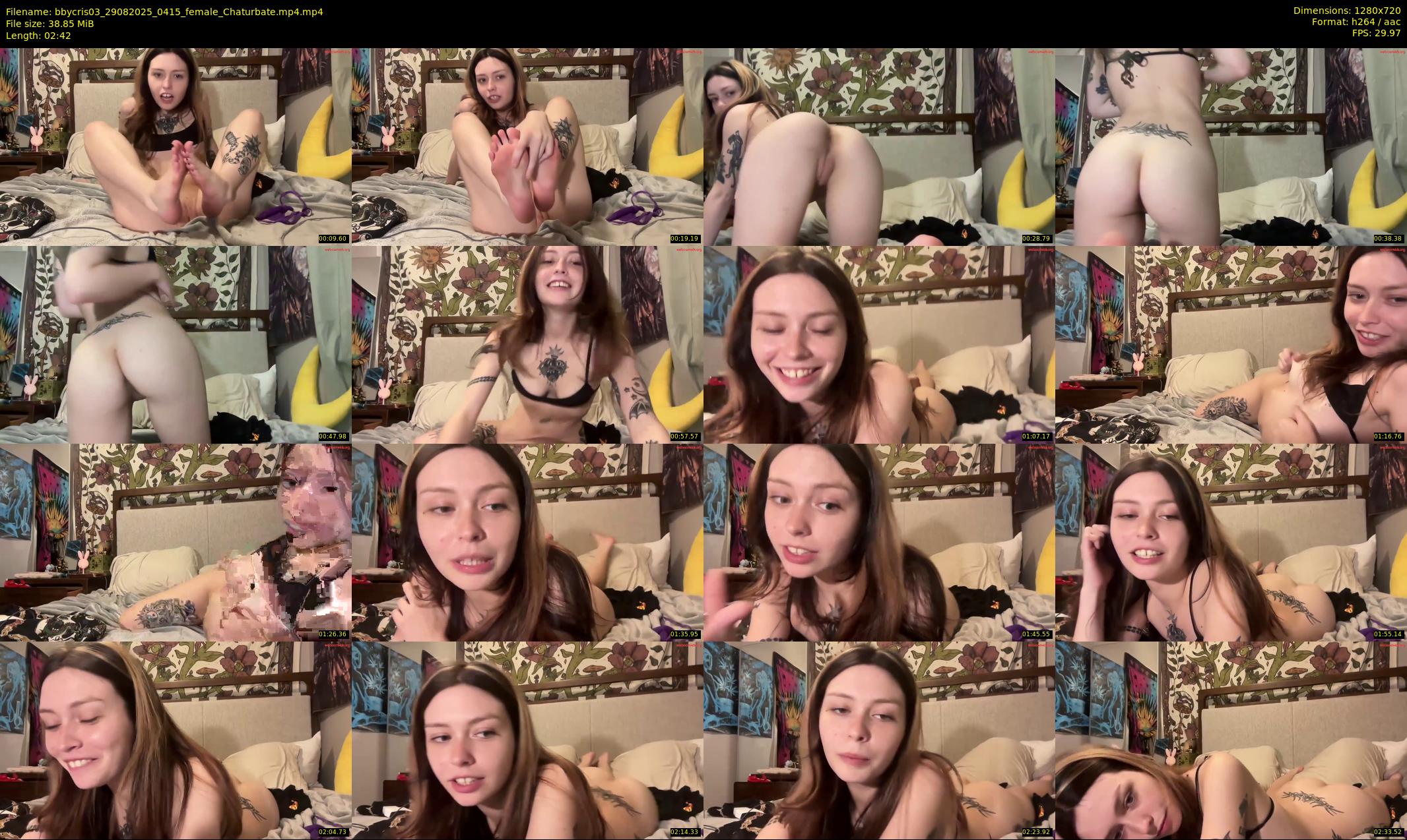 bbycris03 — 3 minute Chaturbate female cam show recording, 720p, Aug 29, 2025