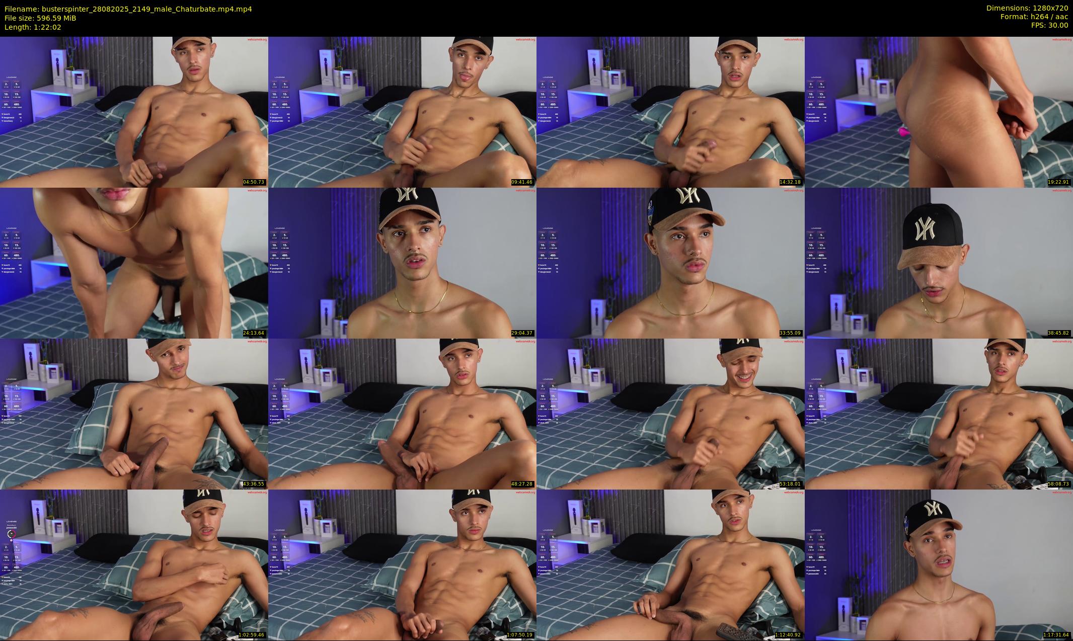 busterspinter — 83 minute Chaturbate male cam show recording, 720p, Aug 28, 2025