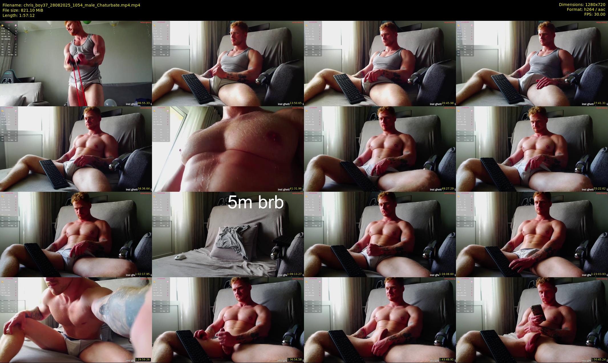chris_boy37 — 118 minute Chaturbate male cam show recording, 720p, Aug 28, 2025