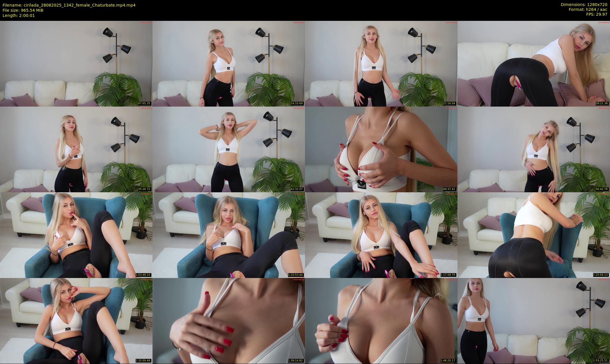 cirilada — 121 minute Chaturbate female cam show recording, 720p, Aug 28, 2025
