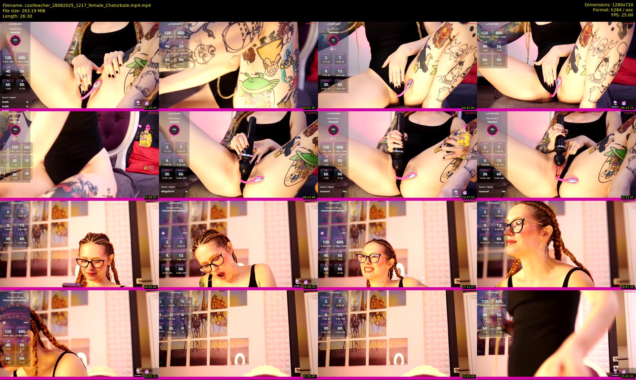 coolteacher — 27 minute Chaturbate female cam show recording, 720p, Aug 28, 2025