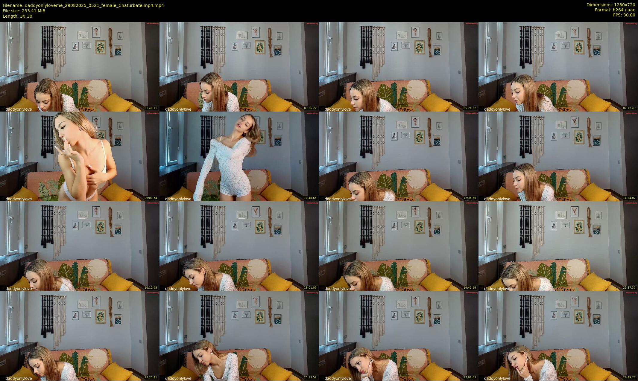 daddyonlyloveme — 31 minute Chaturbate female cam show recording, 720p, Aug 29, 2025