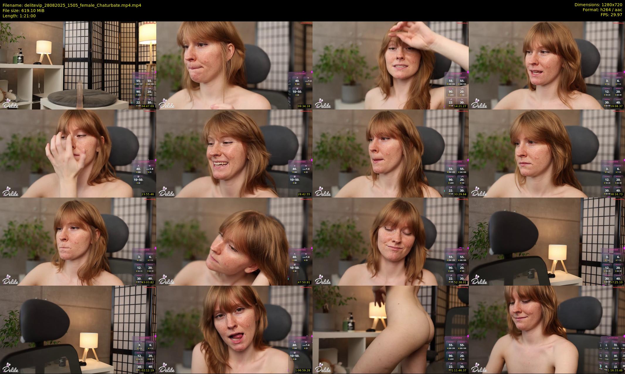 delitevip — 81 minute Chaturbate female cam show recording, 720p, Aug 28, 2025