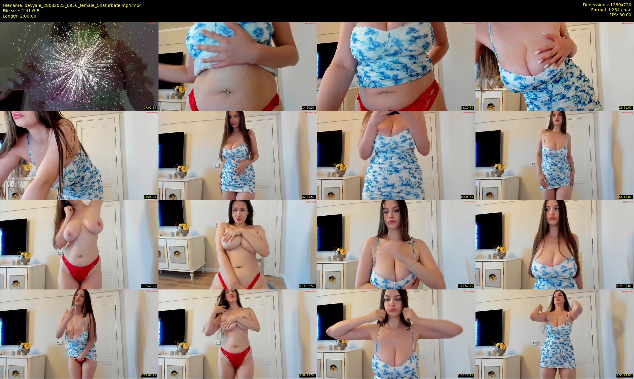 devyale — 120 minute Chaturbate female cam show recording, 720p, Aug 28, 2025