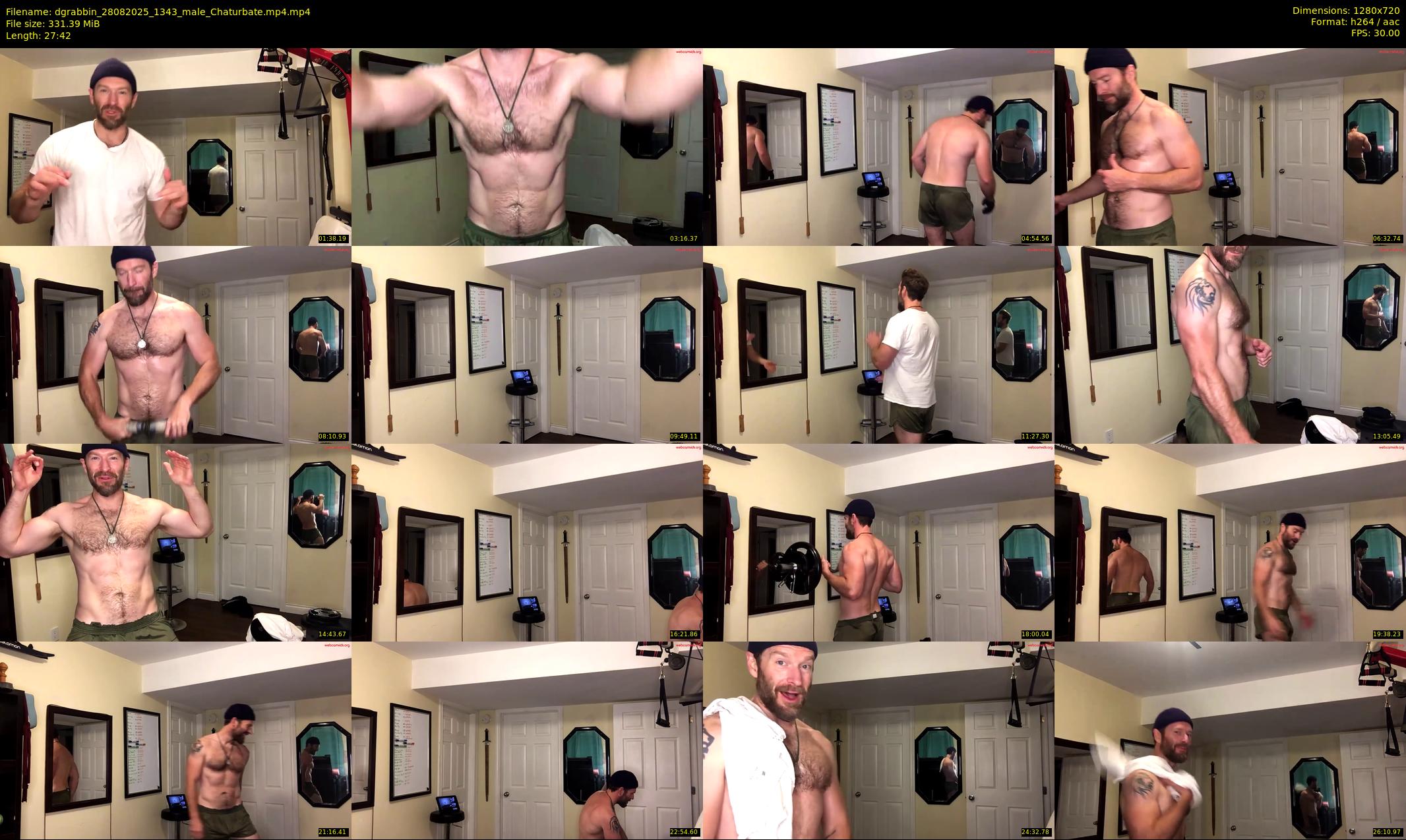 dgrabbin — 28 minute Chaturbate male cam show recording, 720p, Aug 28, 2025