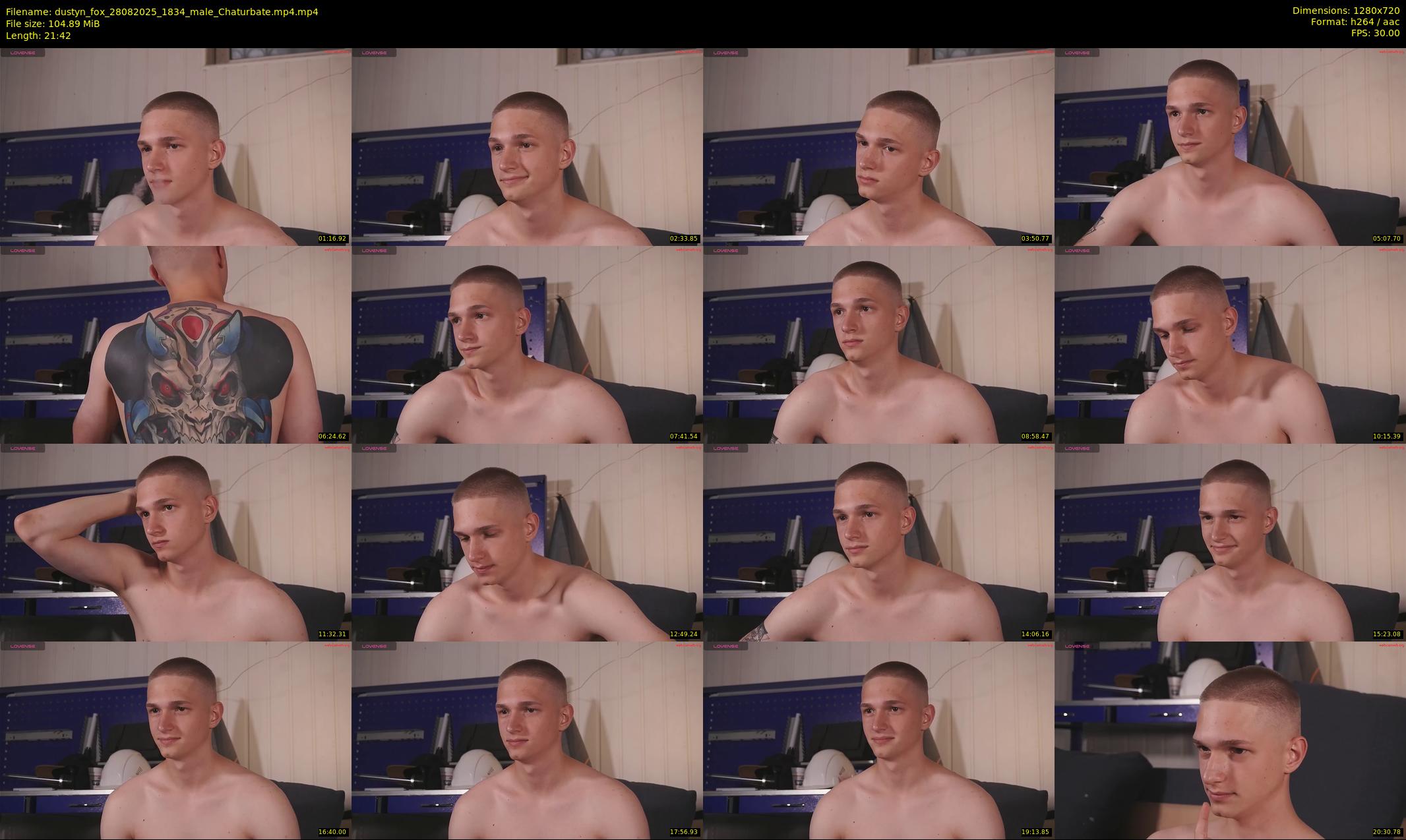 dustyn_fox — 22 minute Chaturbate male cam show recording, 720p, Aug 28, 2025
