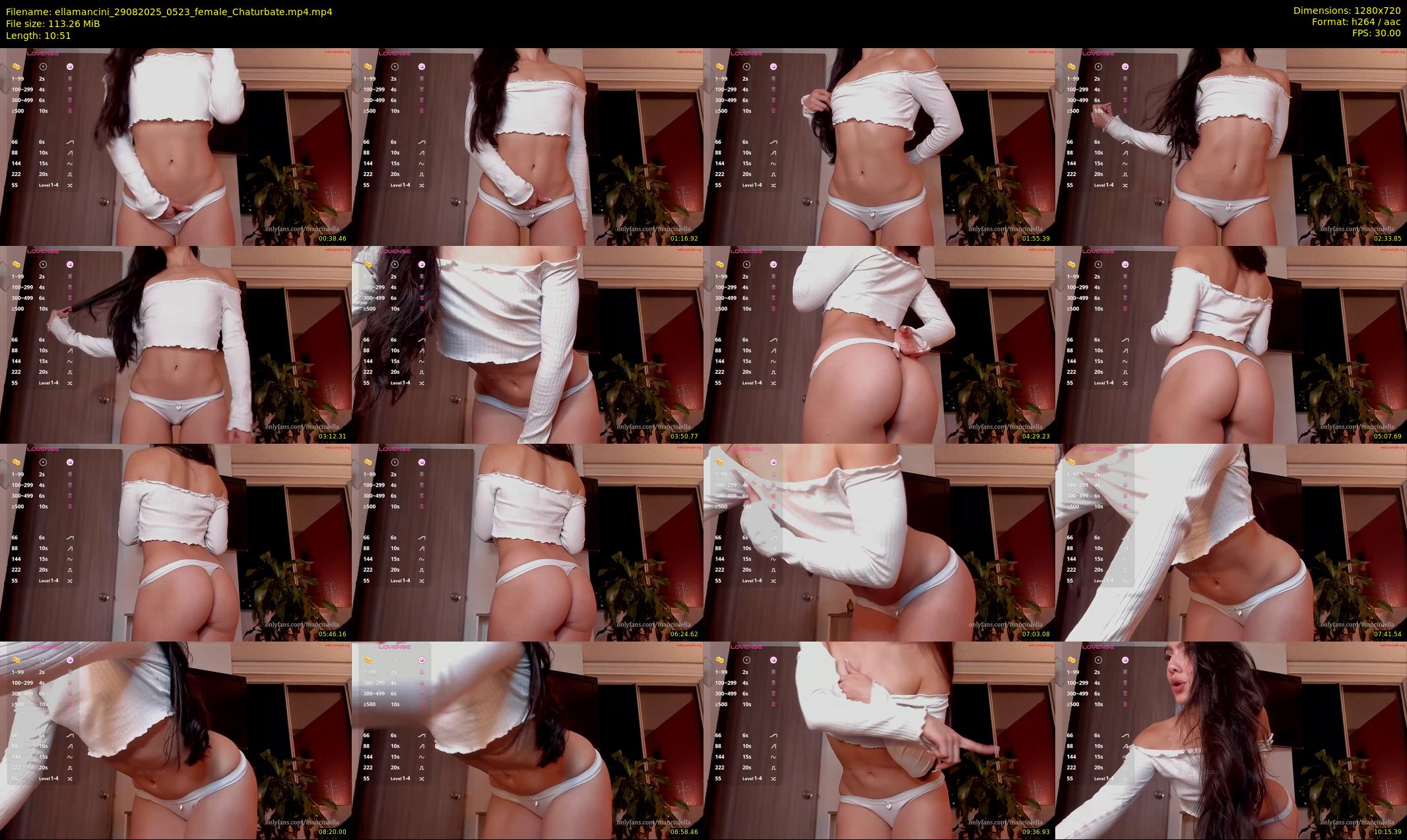 ellamancini — 11 minute Chaturbate female cam show recording, 720p, Aug 29, 2025