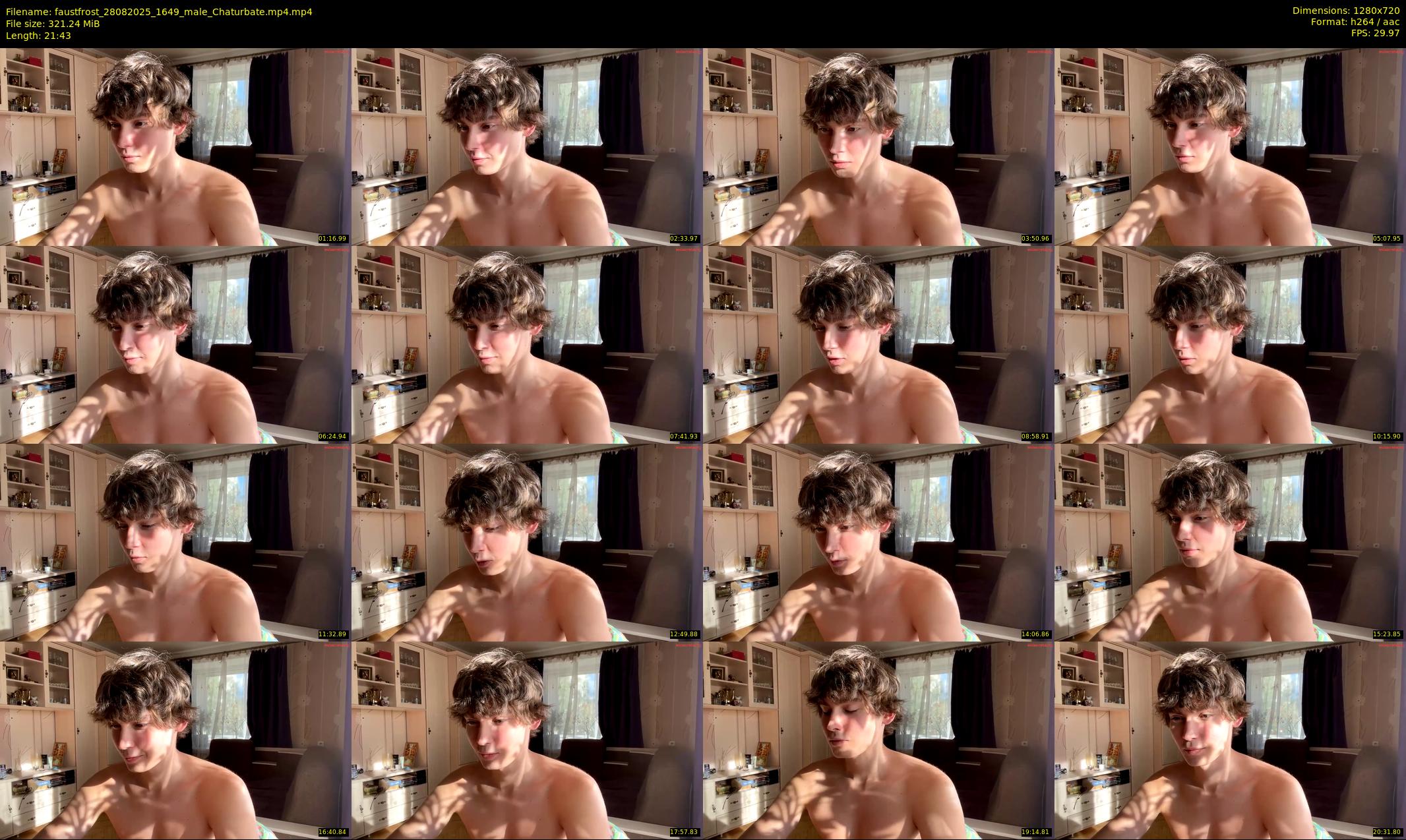 faustfrost — 22 minute Chaturbate male cam show recording, 720p, Aug 28, 2025