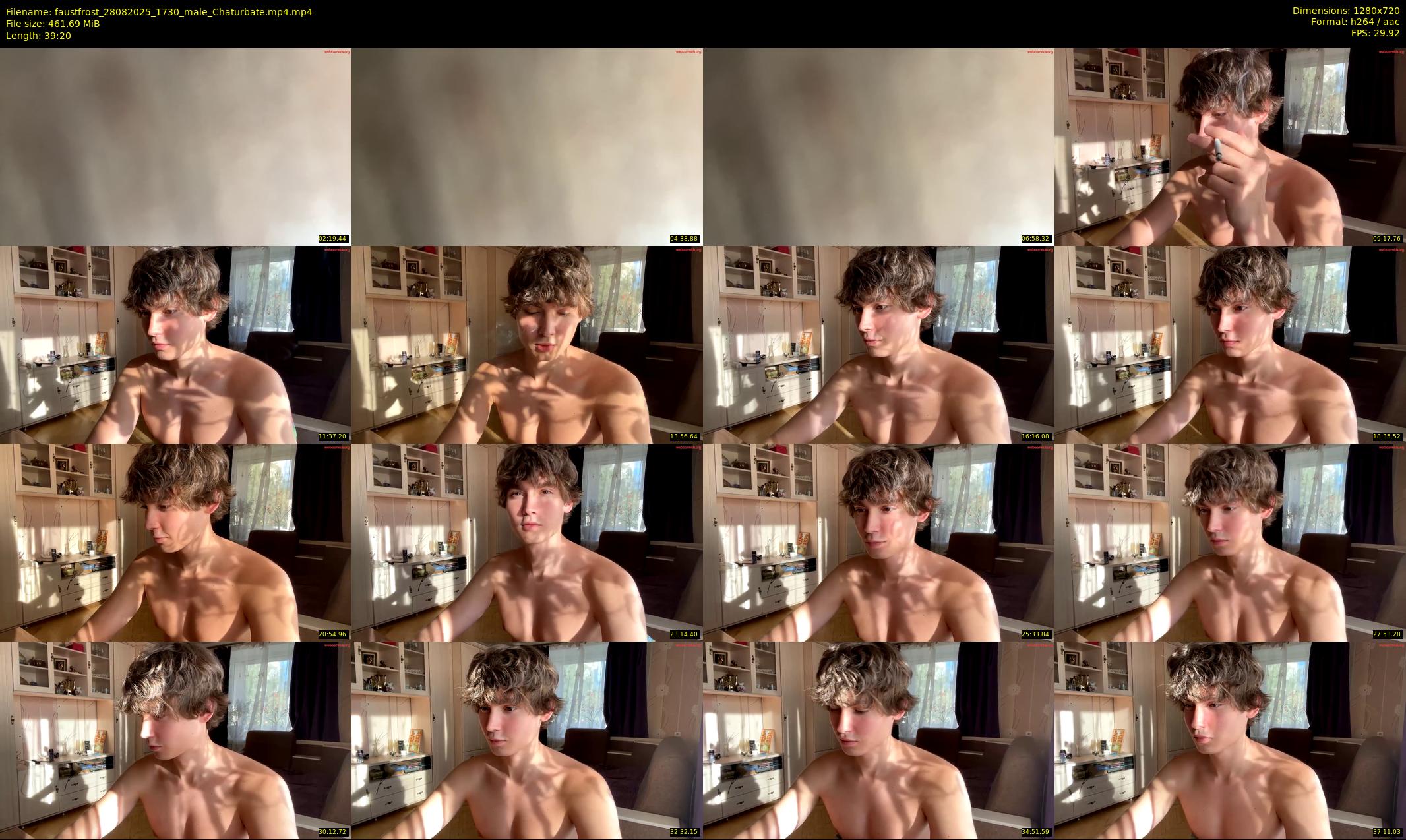 faustfrost — 40 minute Chaturbate male cam show recording, 720p, Aug 28, 2025
