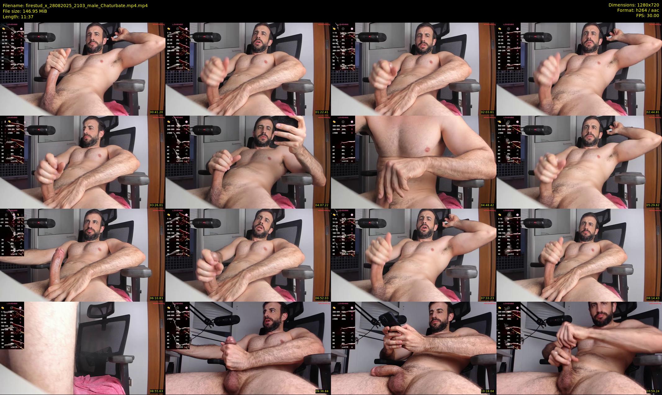 firestud_x — 12 minute Chaturbate male cam show recording, 720p, Aug 28, 2025