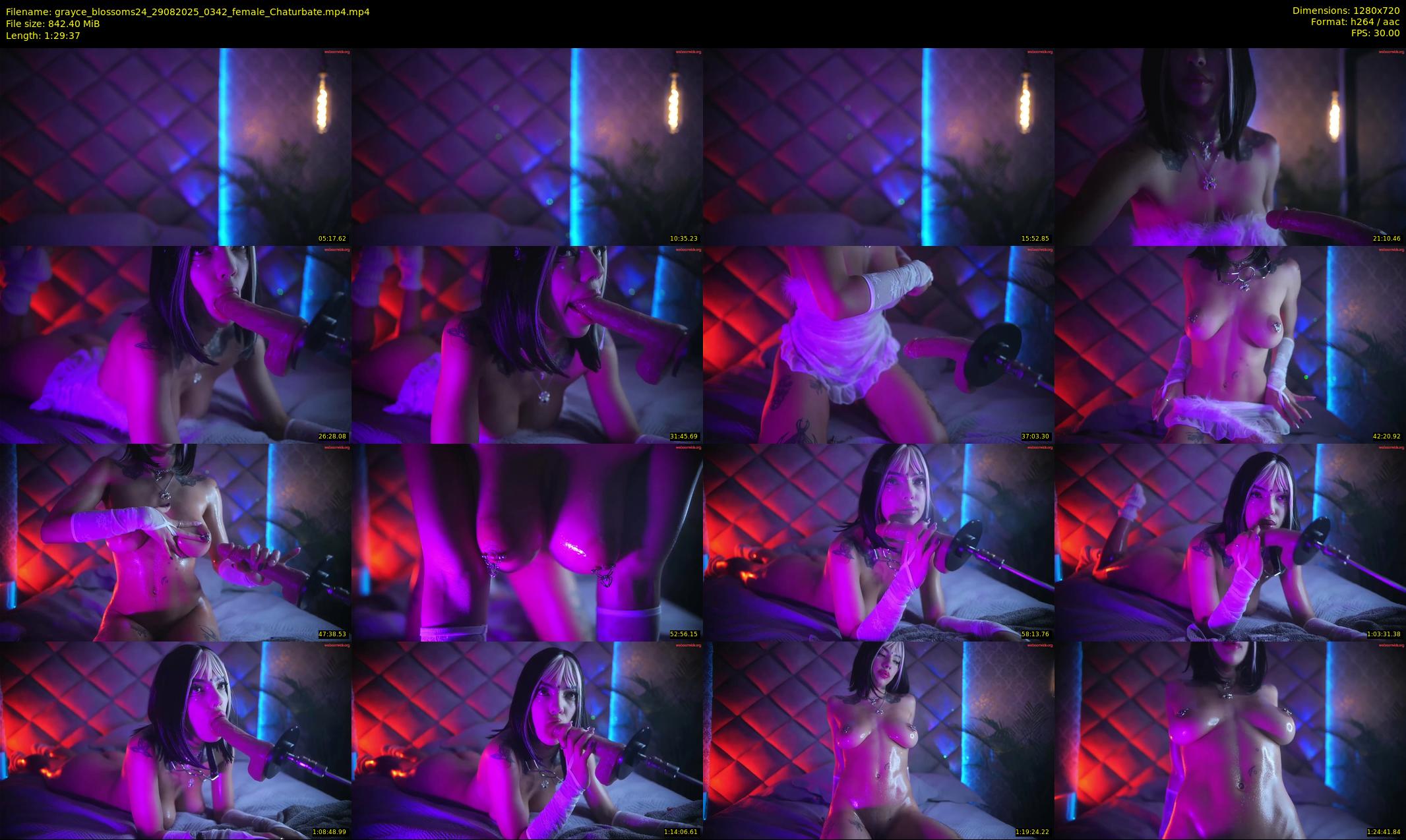 grayce_blossoms24 — 90 minute Chaturbate female cam show recording, 720p, Aug 29, 2025