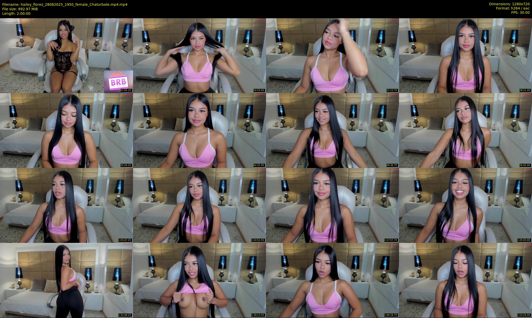hailey_florez — 120 minute Chaturbate female cam show recording, 720p, Aug 28, 2025