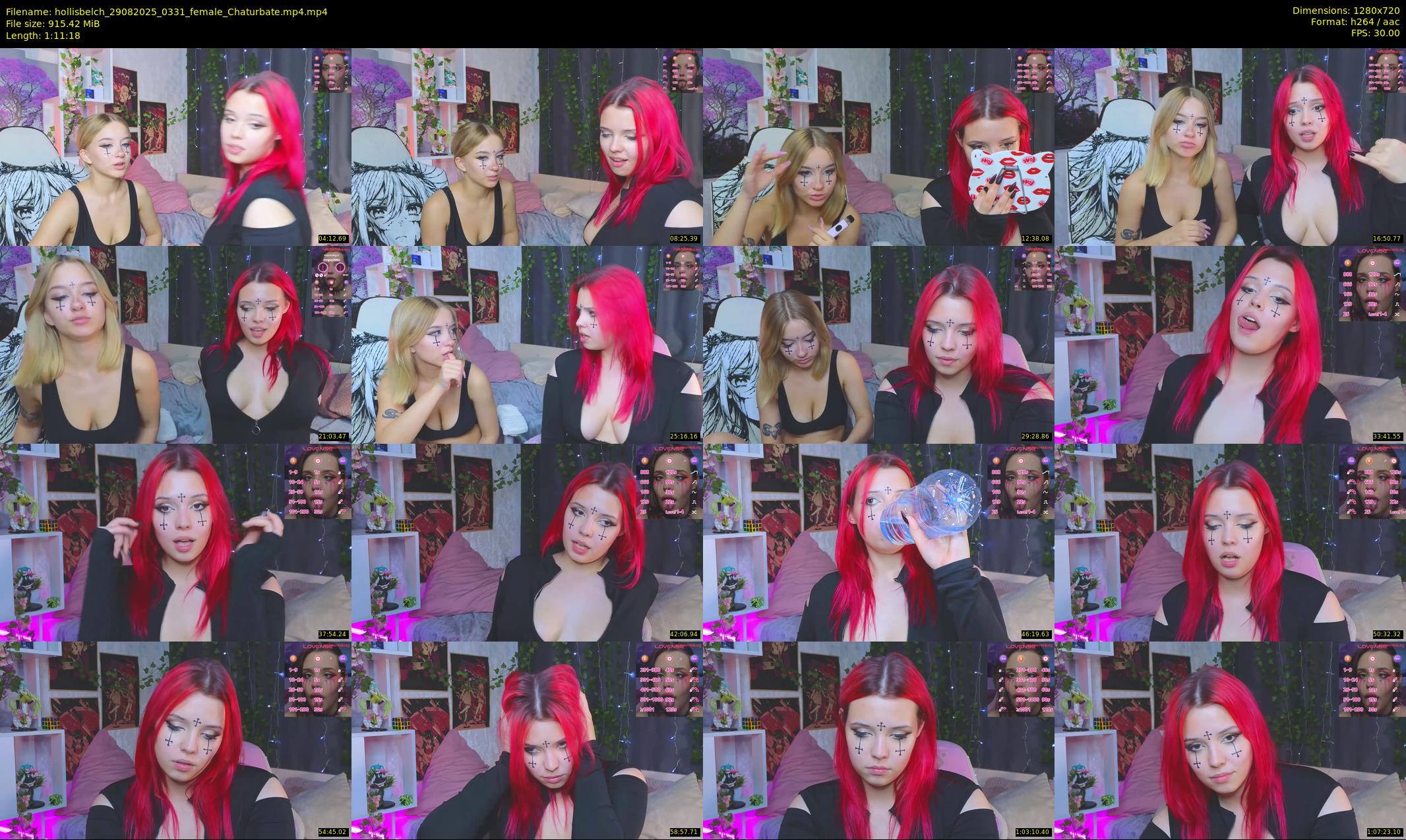 hollisbelch — 72 minute Chaturbate female cam show recording, 720p, Aug 29, 2025