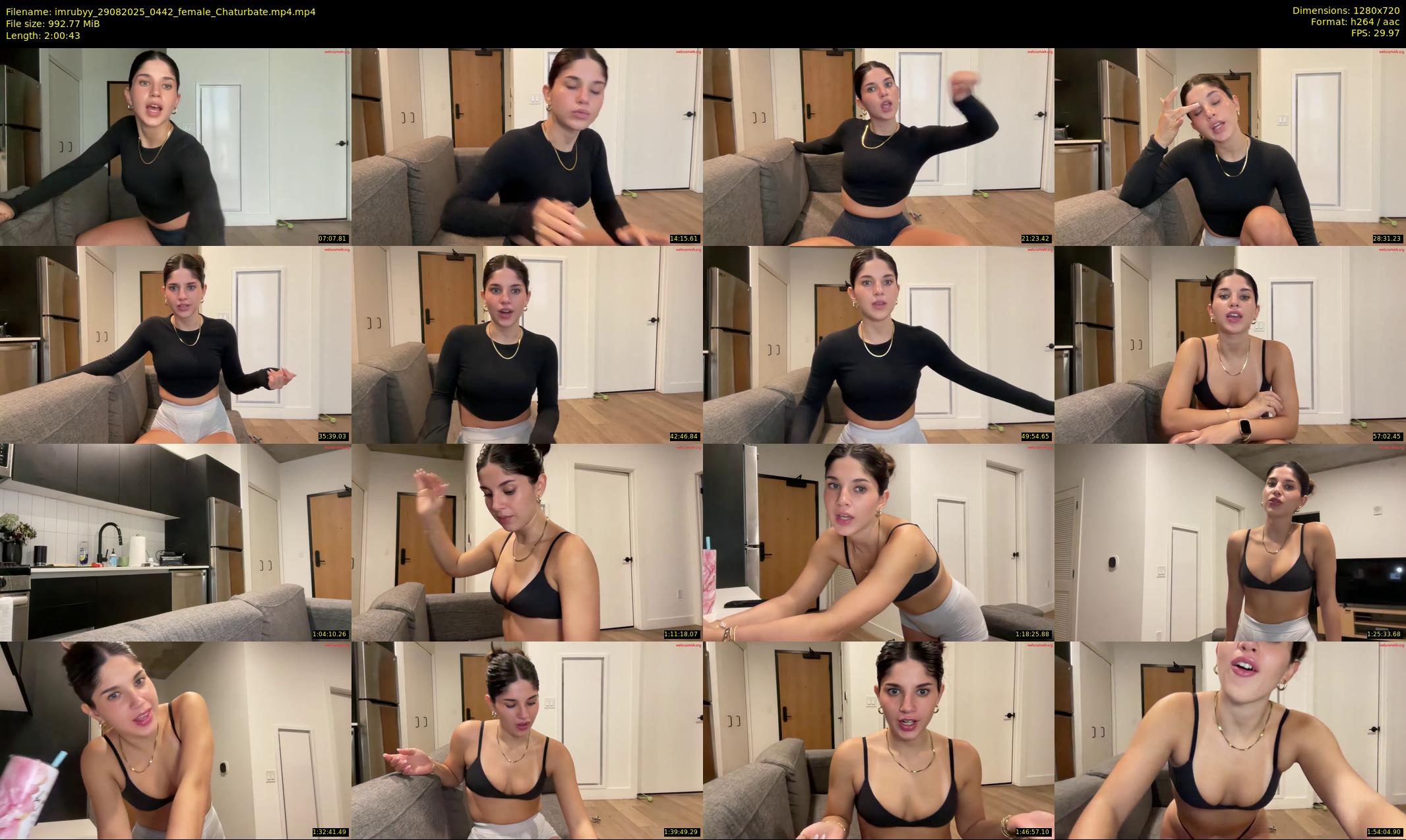 imrubyy — 121 minute Chaturbate female cam show recording, 720p, Aug 29, 2025