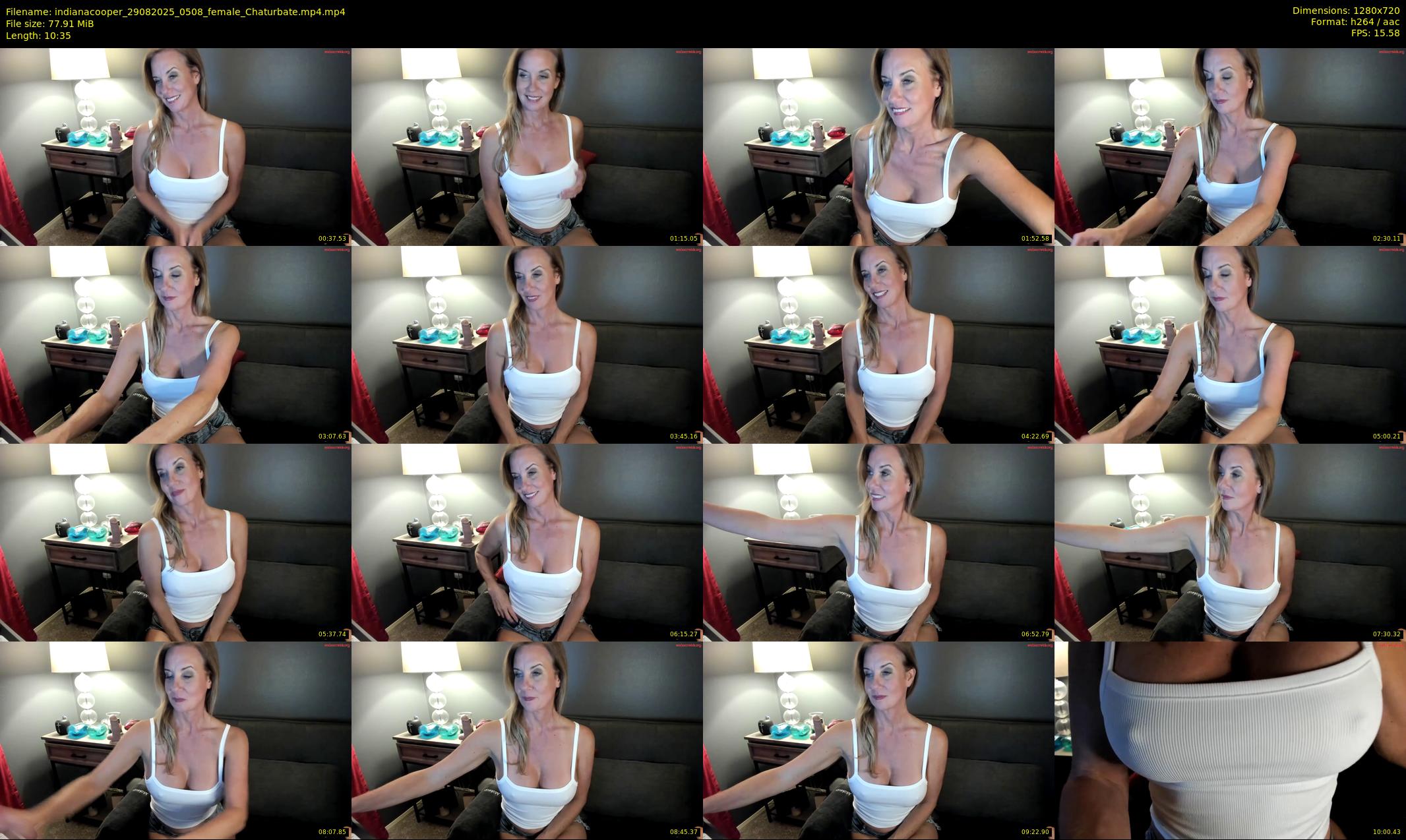 indianacooper — 11 minute Chaturbate female cam show recording, 720p, Aug 29, 2025