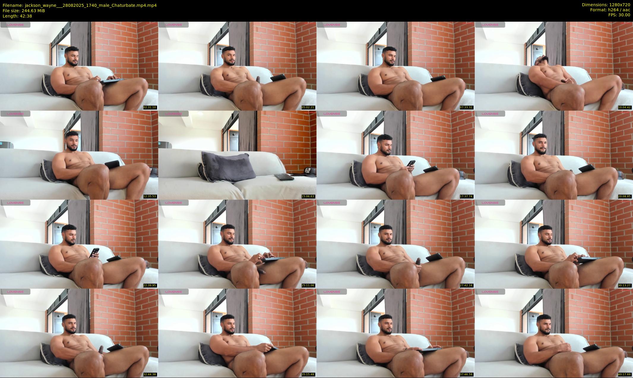 jackson_wayne__ — 43 minute Chaturbate male cam show recording, 720p, Aug 28, 2025