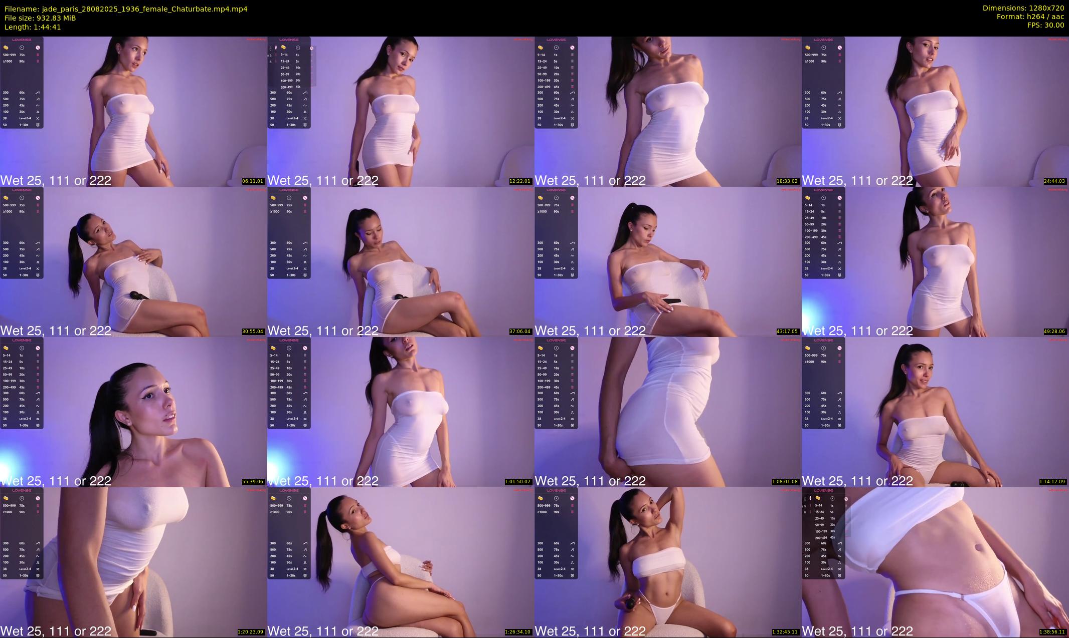 jade_paris — 105 minute Chaturbate female cam show recording, 720p, Aug 28, 2025