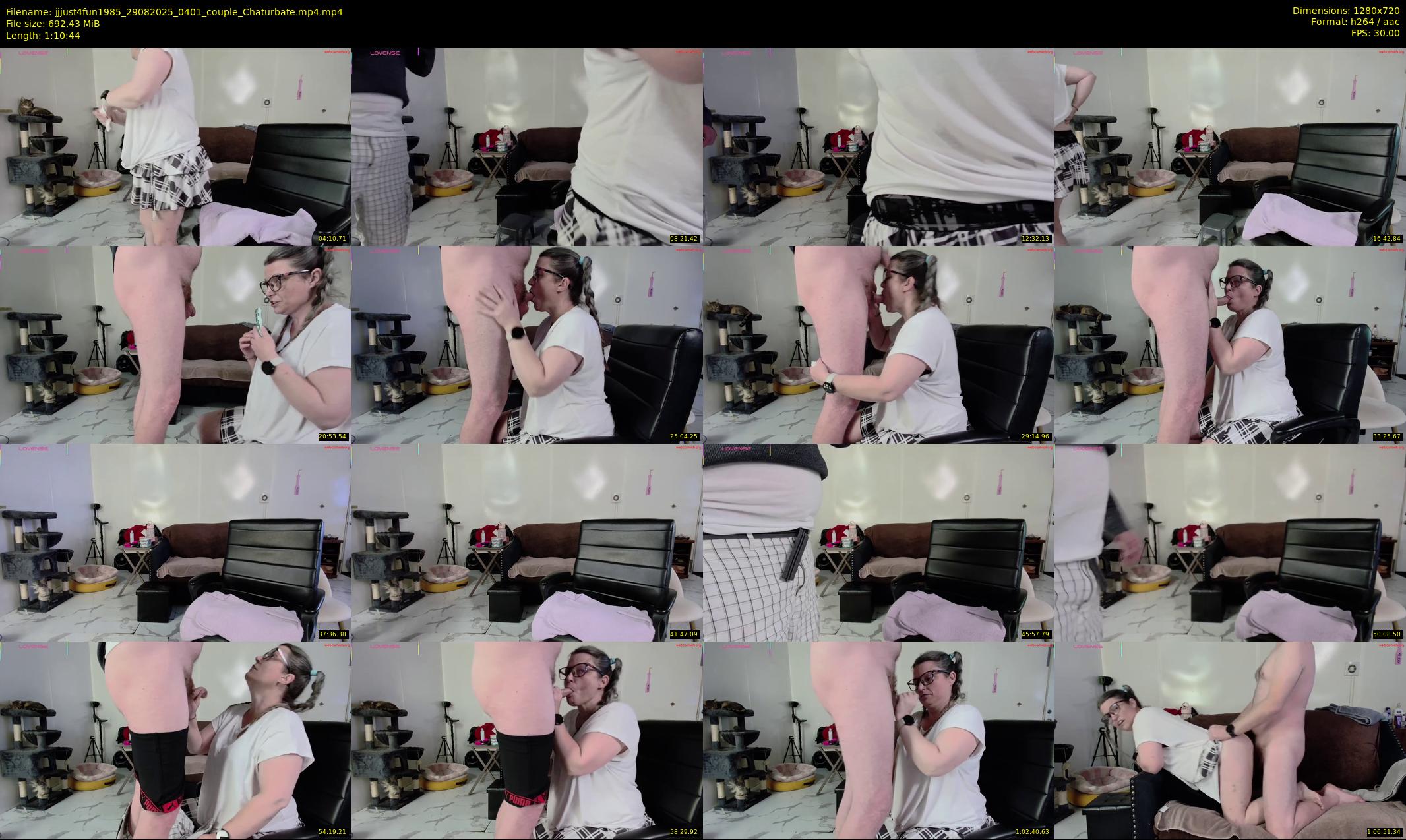 jjjust4fun1985 — 71 minute Chaturbate couple cam show recording, 720p, Aug 29, 2025