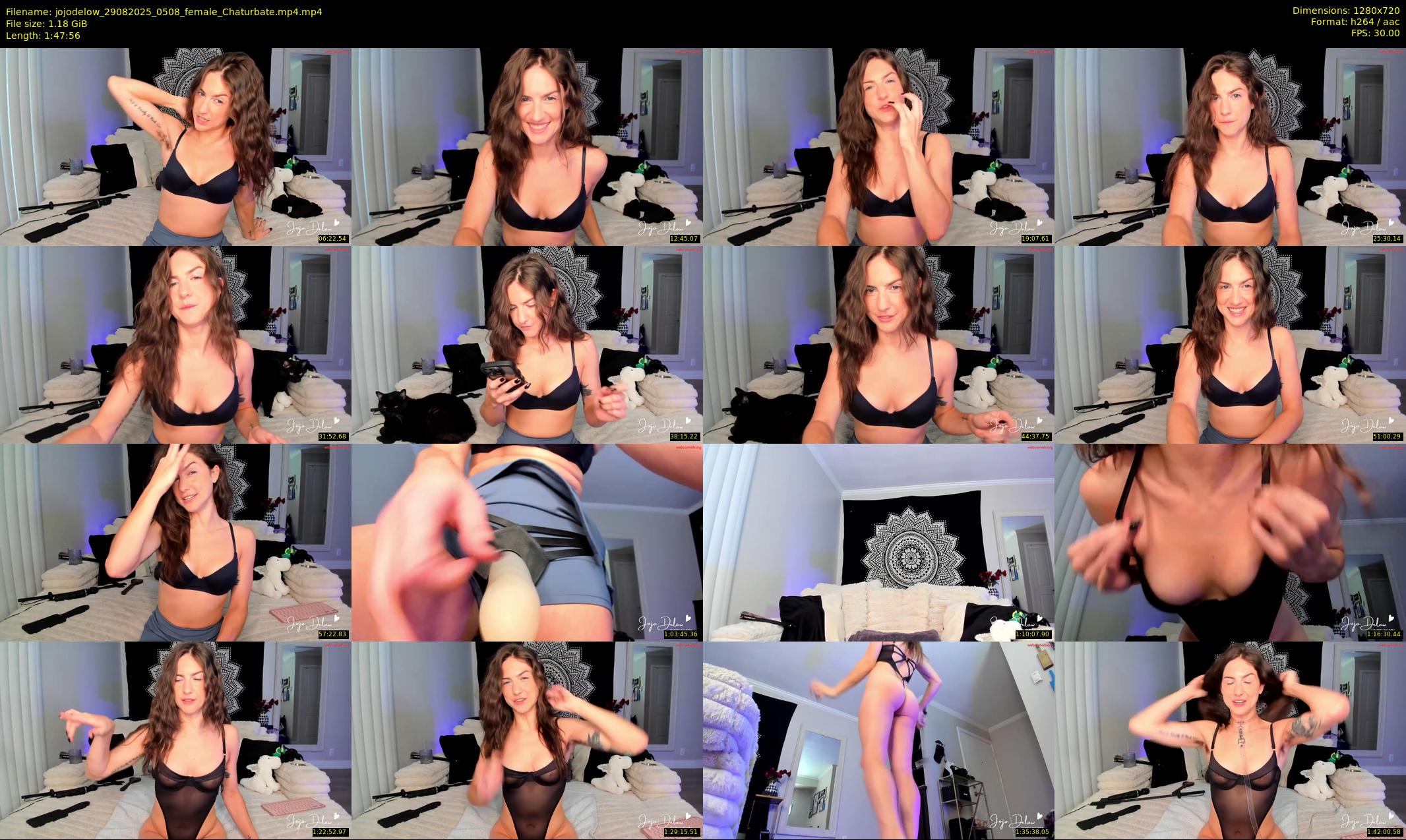 jojodelow — 108 minute Chaturbate female cam show recording, 720p, Aug 29, 2025