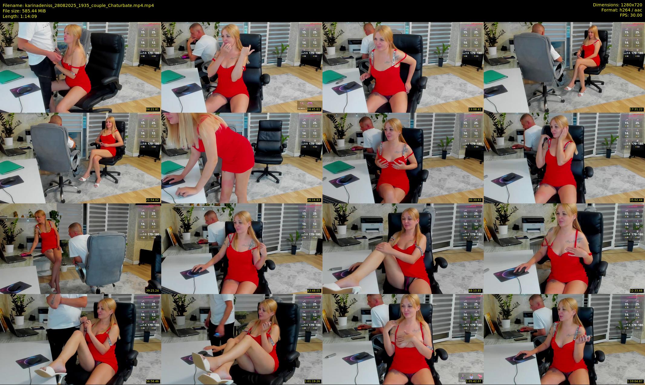 karinadeniss — 75 minute Chaturbate couple cam show recording, 720p, Aug 28, 2025