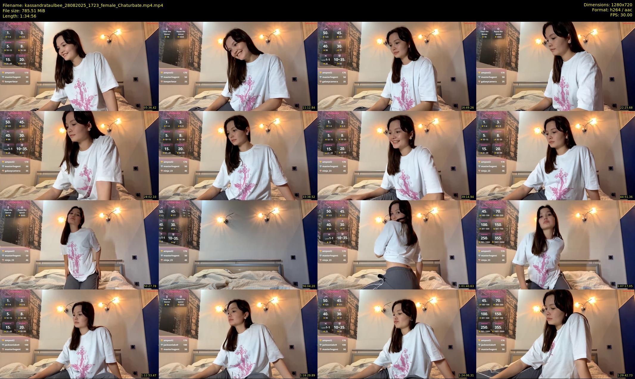 kassandrataulbee — 95 minute Chaturbate female cam show recording, 720p, Aug 28, 2025