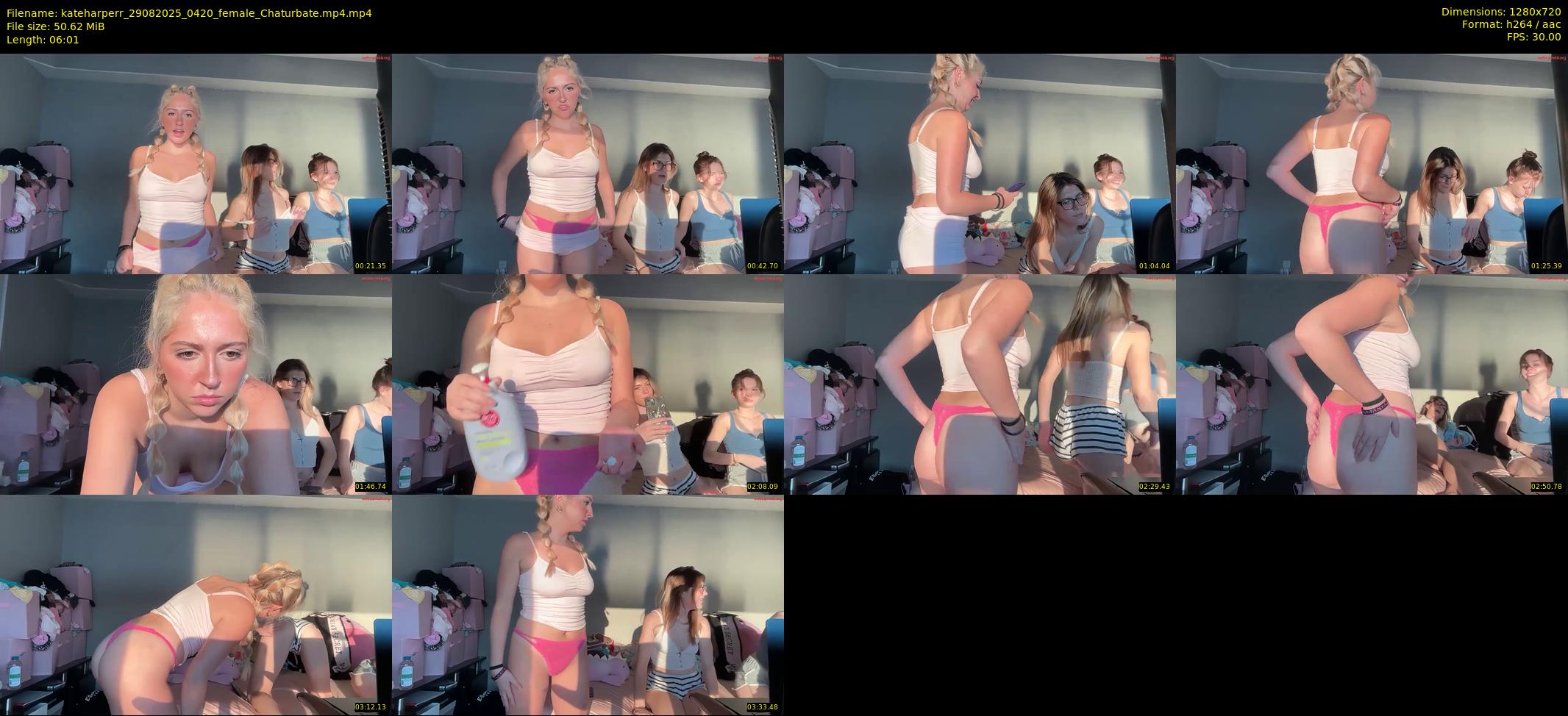 kateharperr — 7 minute Chaturbate female cam show recording, 720p, Aug 29, 2025