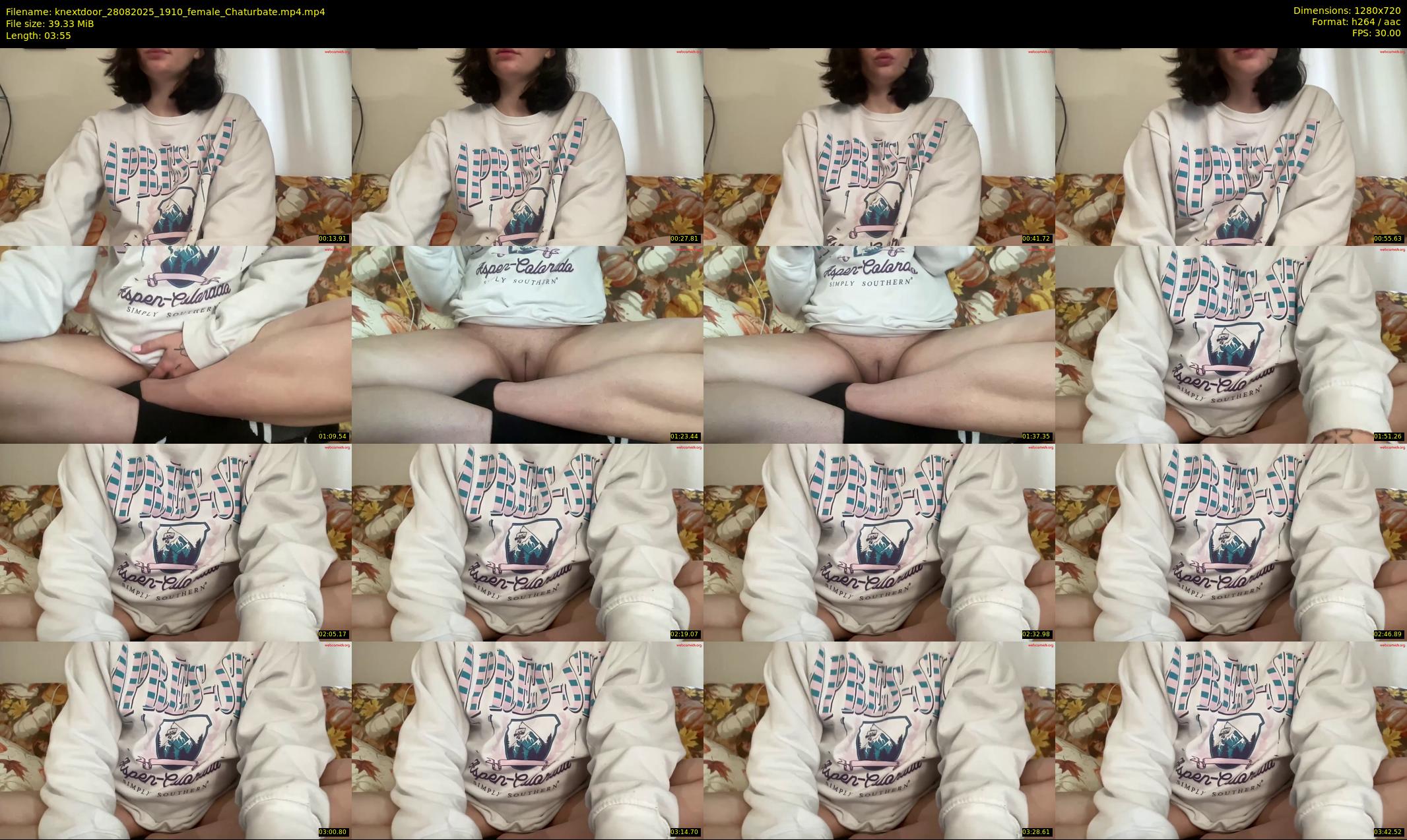 knextdoor — 4 minute Chaturbate female cam show recording, 720p, Aug 28, 2025