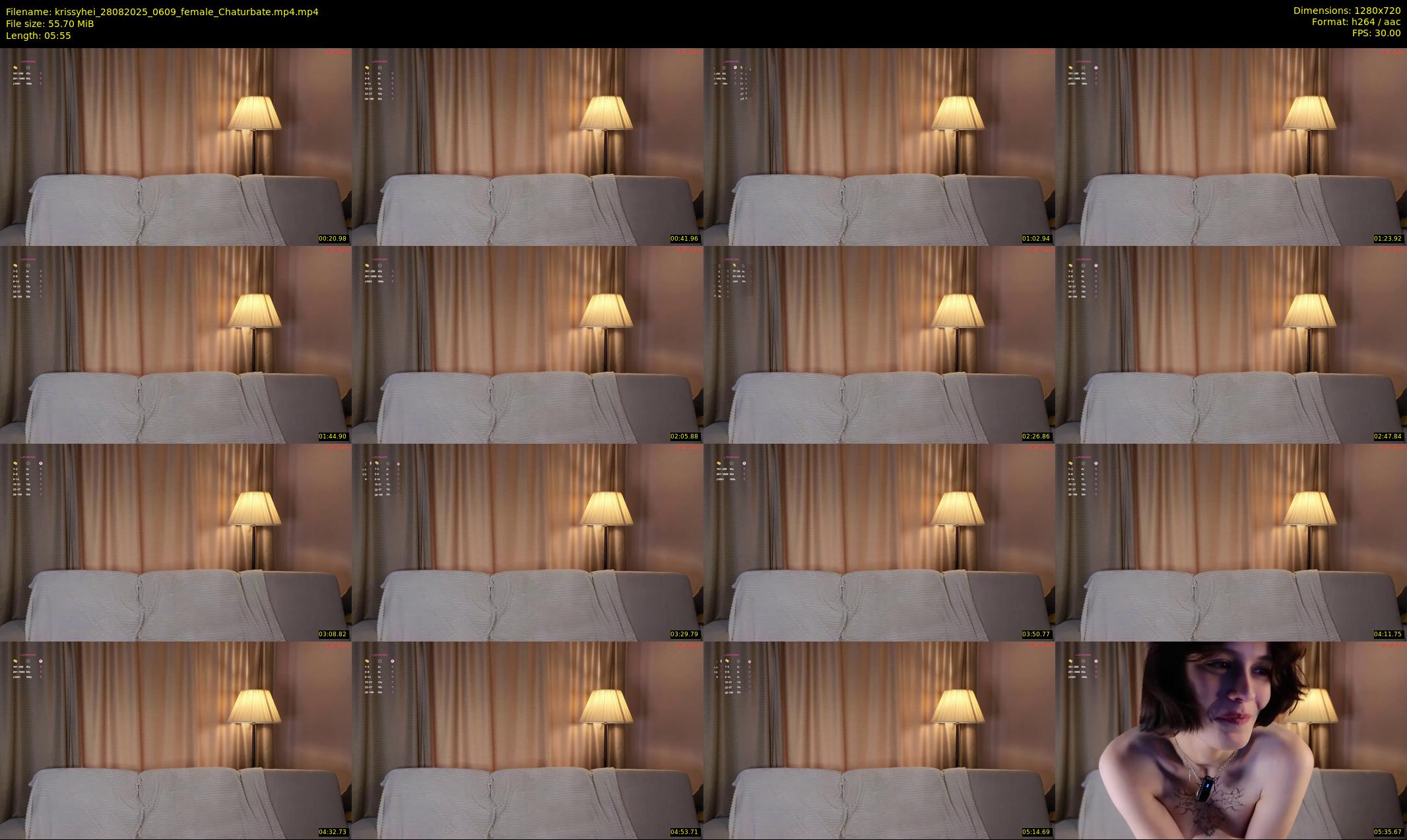 krissyhei — 6 minute Chaturbate female cam show recording, 720p, Aug 28, 2025