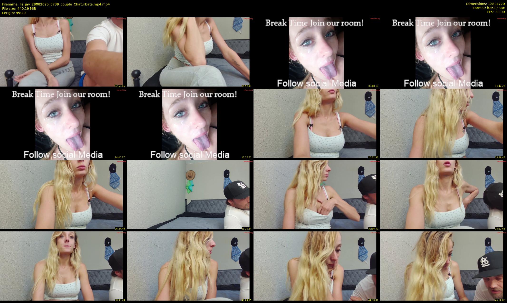 liz_jay — 50 minute Chaturbate couple cam show recording, 720p, Aug 28, 2025
