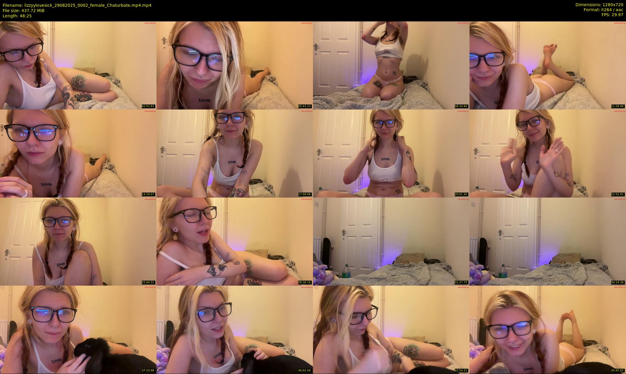 lizzyylovesick — 49 minute Chaturbate female cam show recording, 720p, Aug 29, 2025