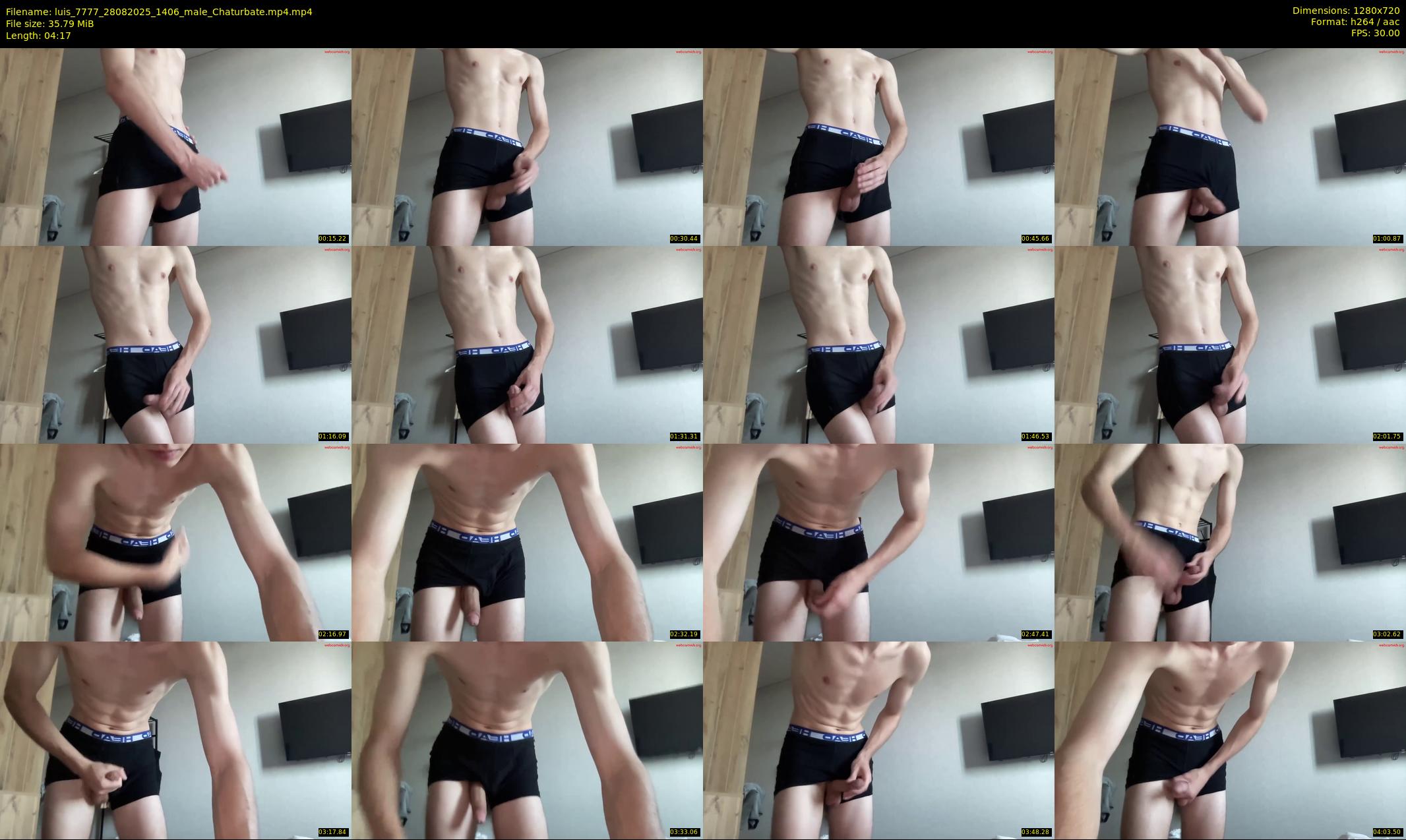 luis_7777 — 5 minute Chaturbate male cam show recording, 720p, Aug 28, 2025