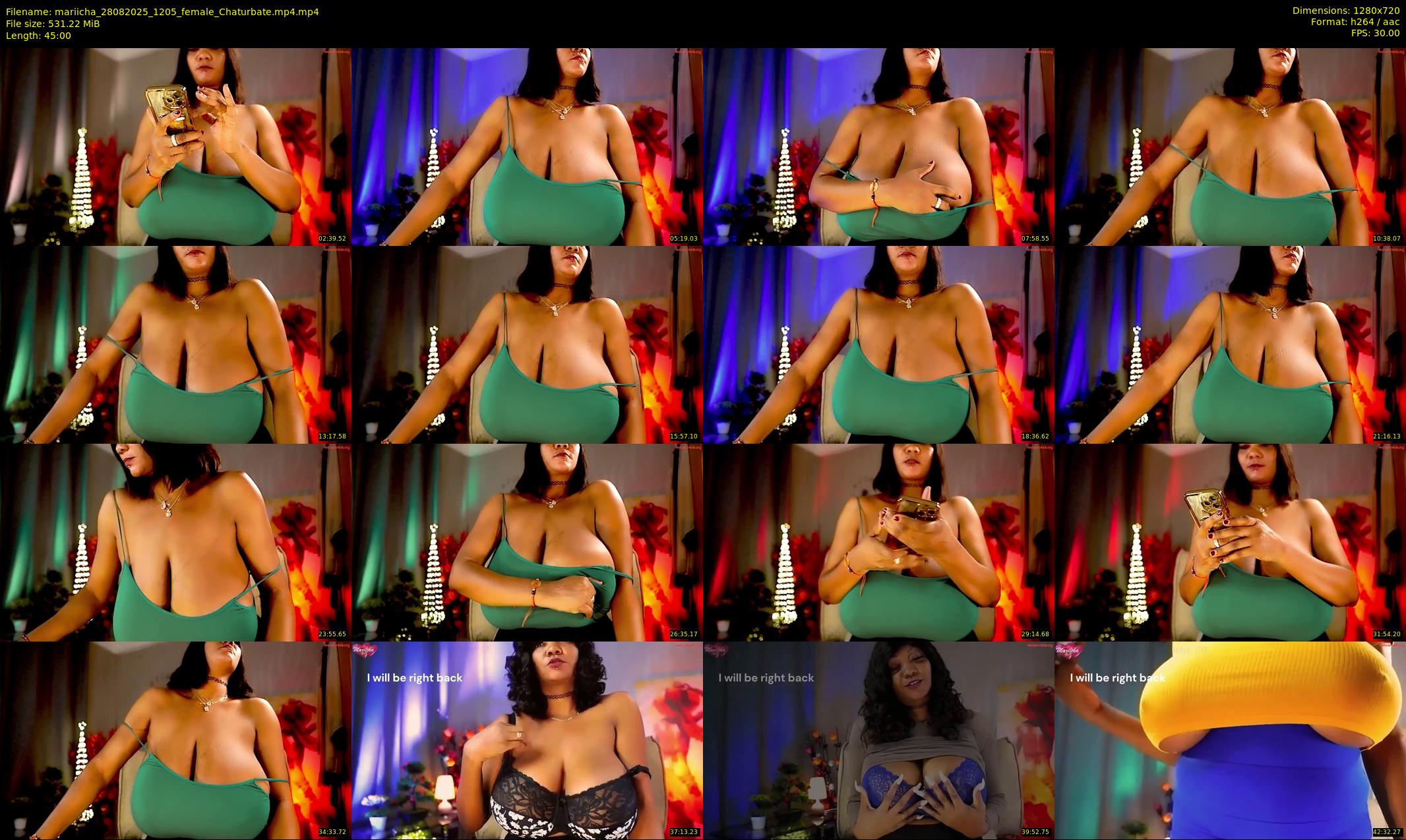 mariicha — 45 minute Chaturbate female cam show recording, 720p, Aug 28, 2025