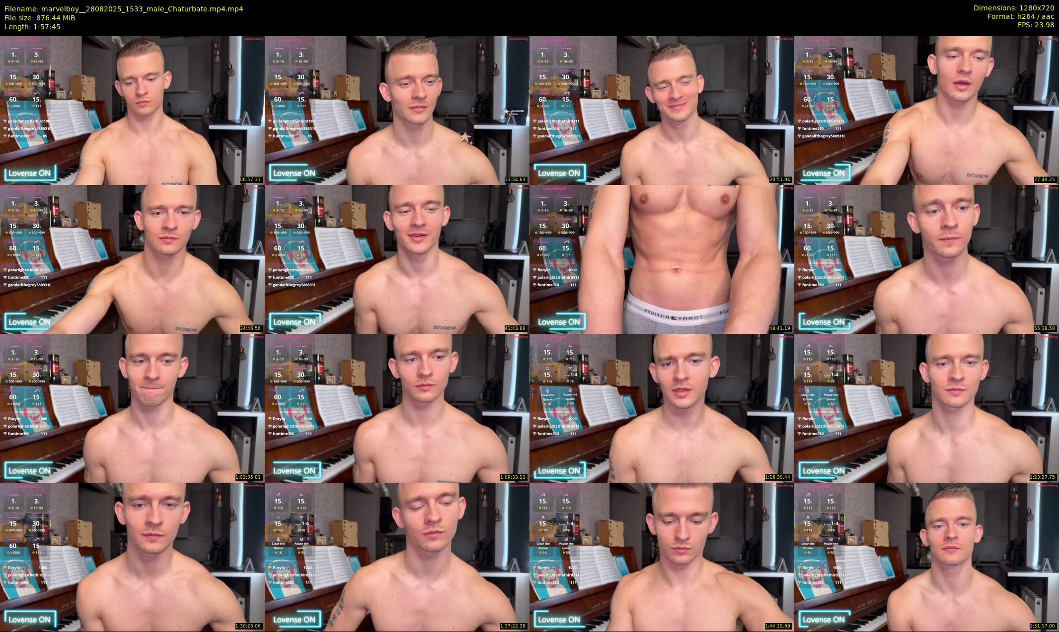 marvelboy_ — 118 minute Chaturbate male cam show recording, 720p, Aug 28, 2025