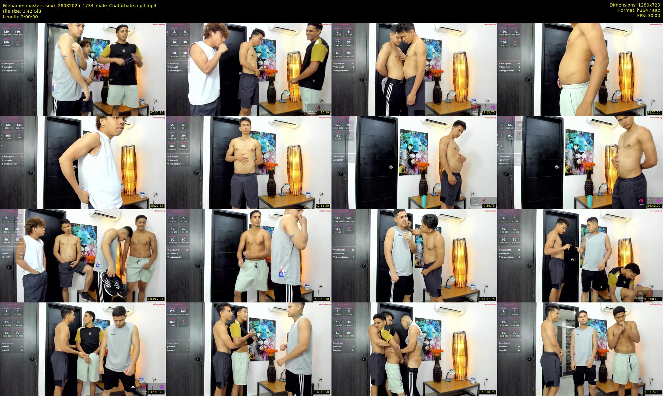 masters_sexx — 120 minute Chaturbate male cam show recording, 720p, Aug 28, 2025