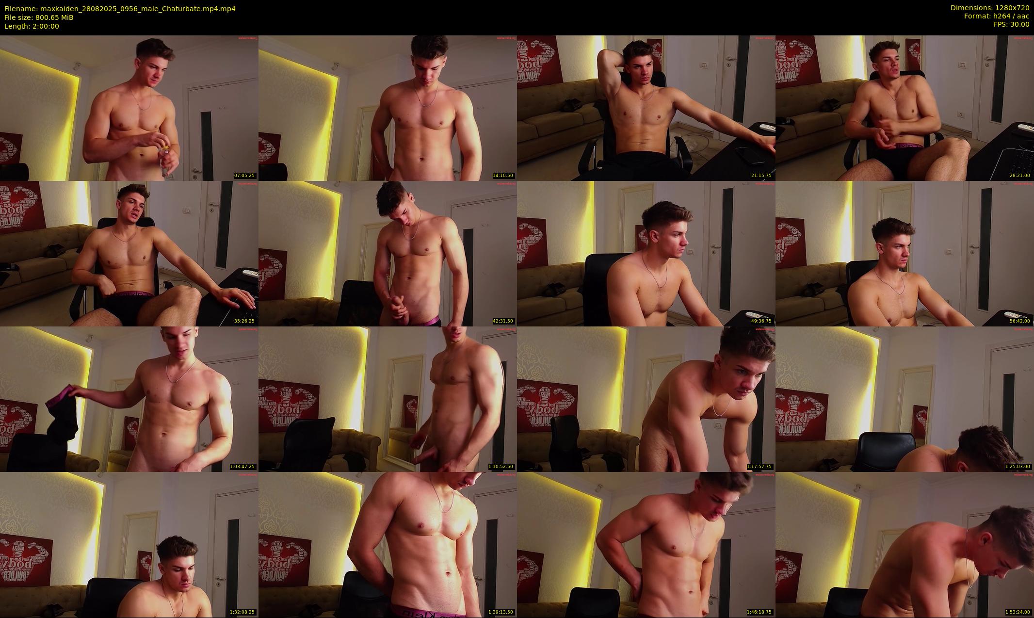 maxkaiden — 120 minute Chaturbate male cam show recording, 720p, Aug 28, 2025
