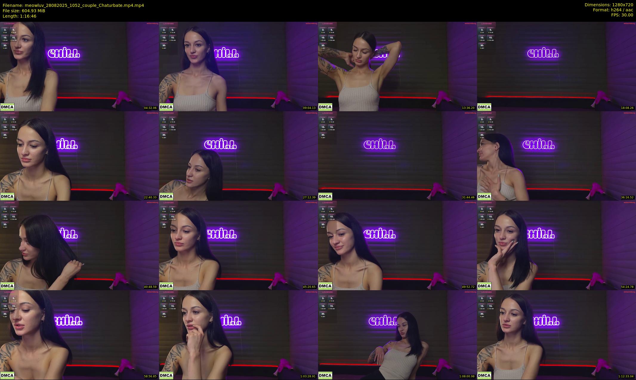meowluv — 77 minute Chaturbate couple cam show recording, 720p, Aug 28, 2025