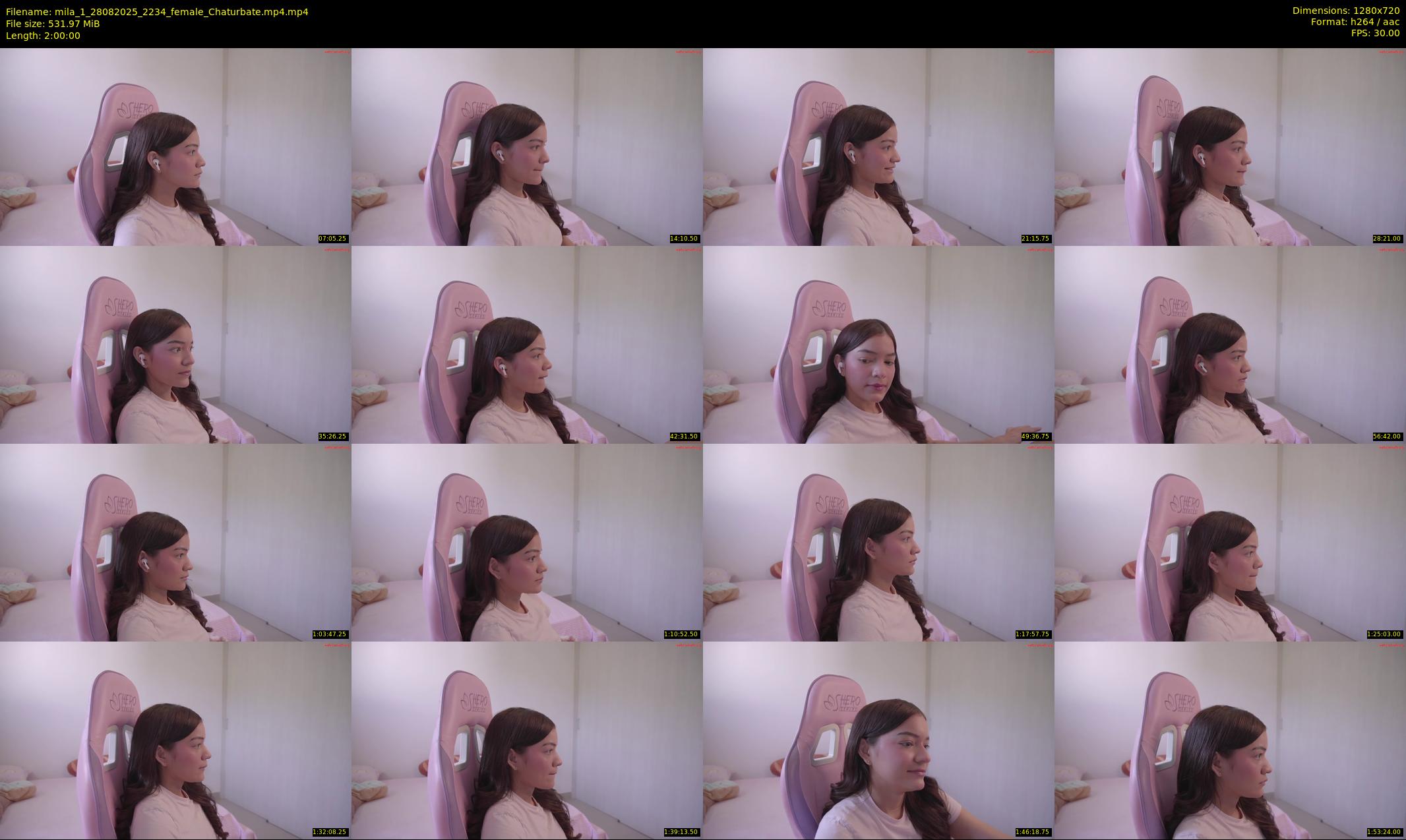 mila_1 — 120 minute Chaturbate female cam show recording, 720p, Aug 28, 2025