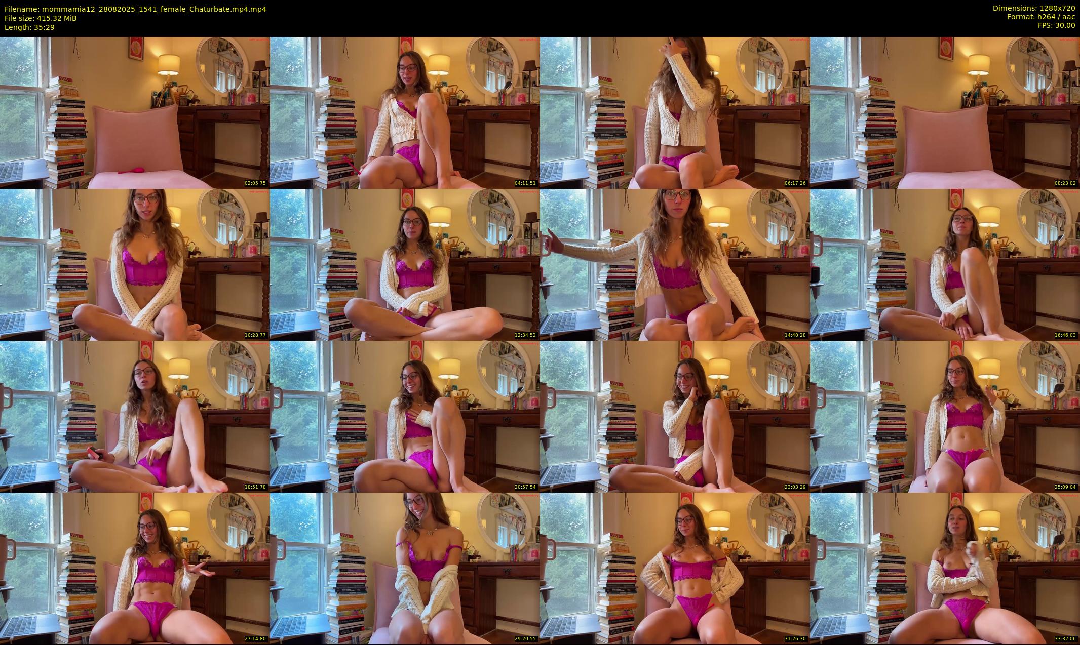 mommamia12 — 36 minute Chaturbate female cam show recording, 720p, Aug 28, 2025