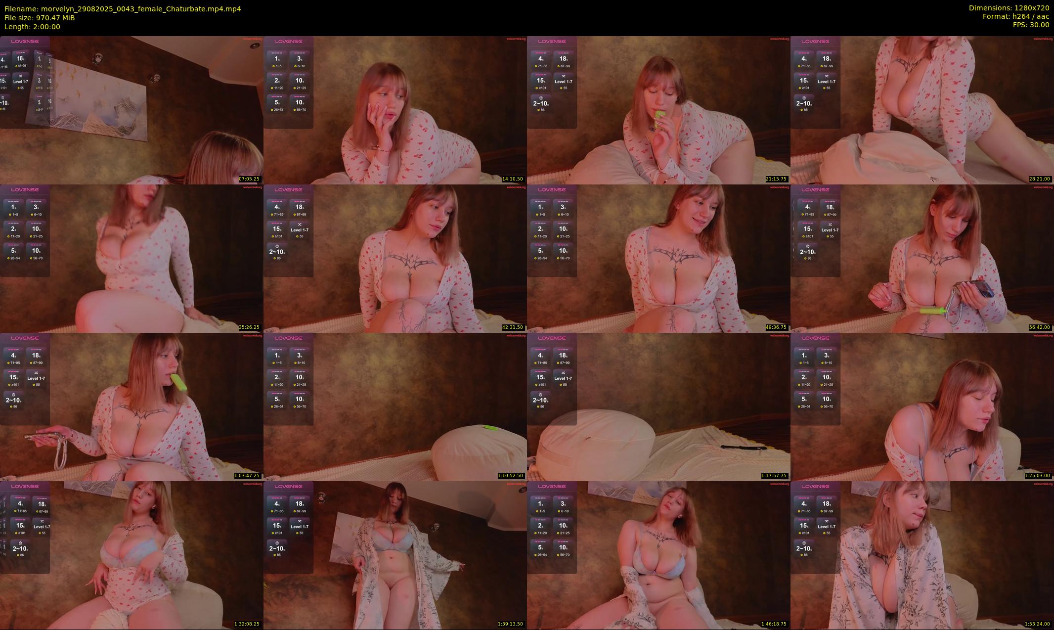 morvelyn — 120 minute Chaturbate female cam show recording, 720p, Aug 29, 2025