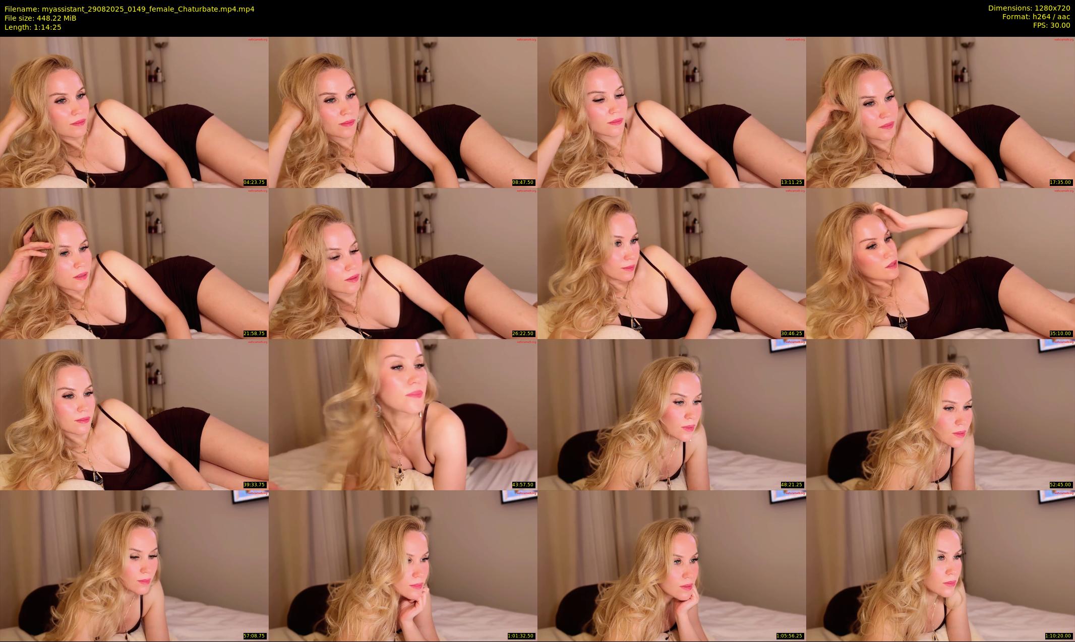 myassistant — 75 minute Chaturbate female cam show recording, 720p, Aug 29, 2025