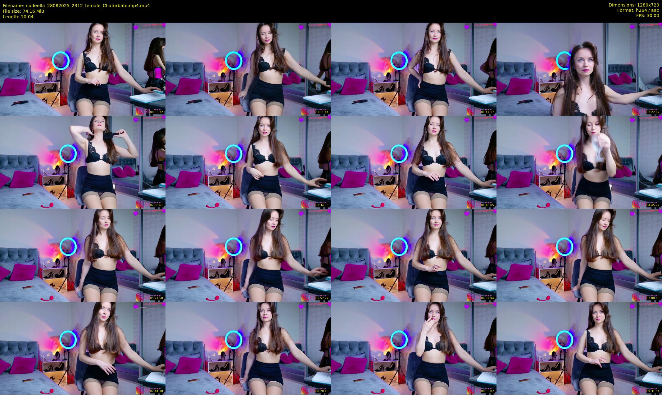 nudeella — 11 minute Chaturbate female cam show recording, 720p, Aug 28, 2025