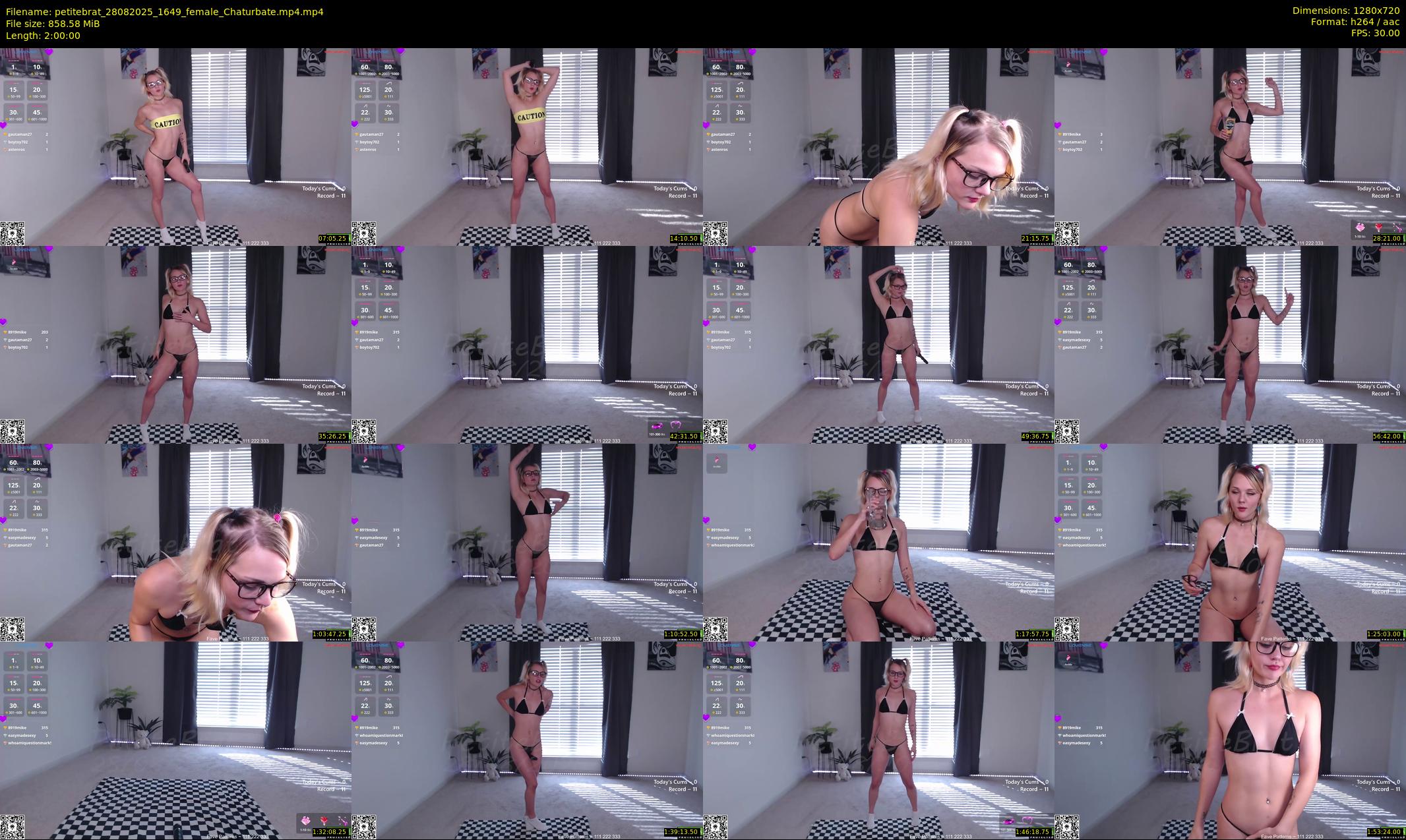 petitebrat — 120 minute Chaturbate female cam show recording, 720p, Aug 28, 2025