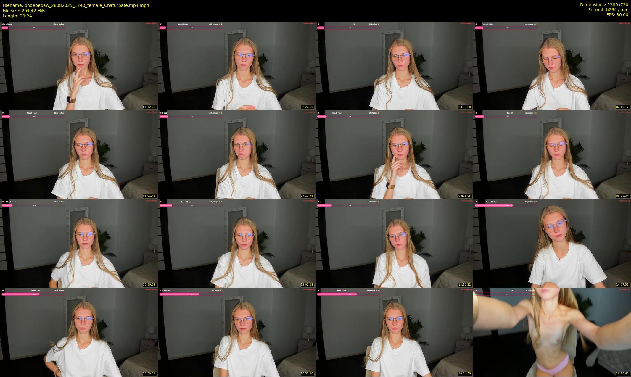 phoebepaw — 21 minute Chaturbate female cam show recording, 720p, Aug 28, 2025