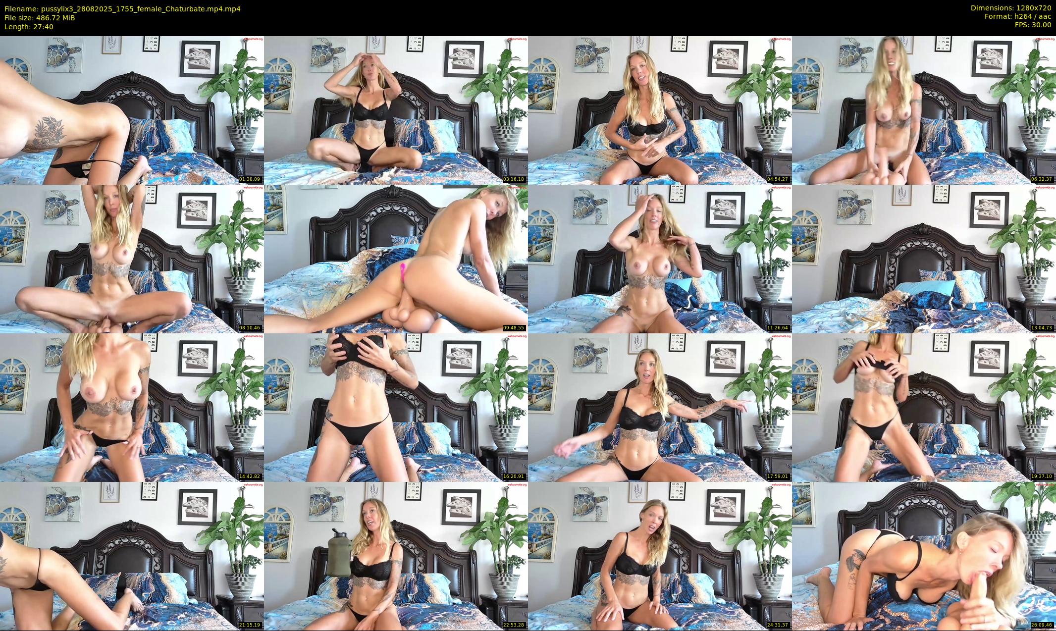 pussylix3 — 28 minute Chaturbate female cam show recording, 720p, Aug 28, 2025