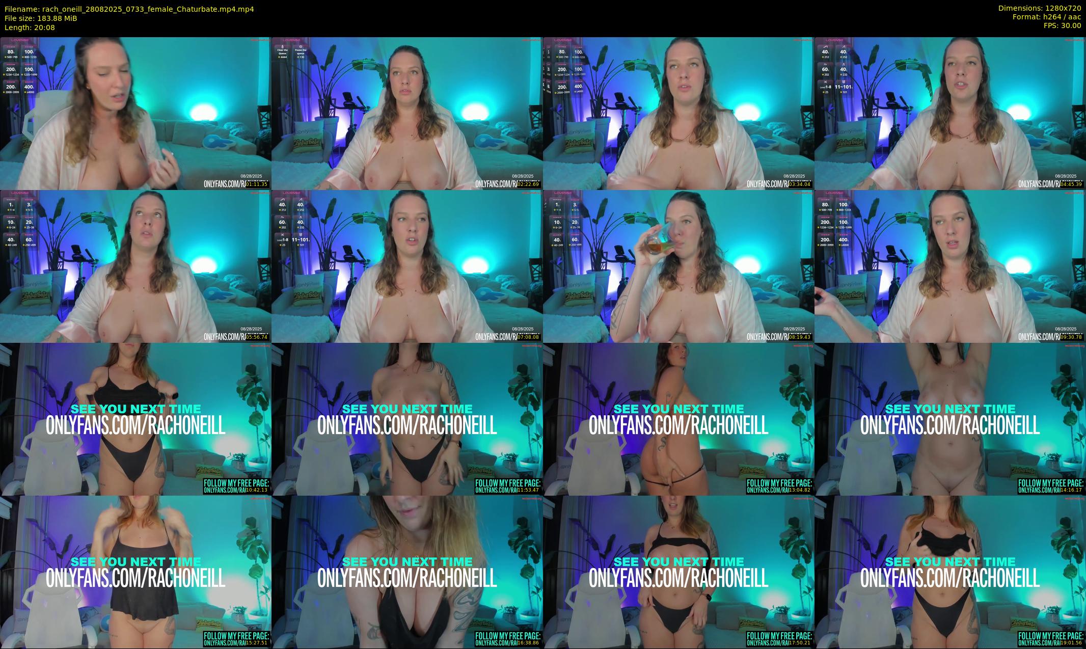 rach_oneill — 21 minute Chaturbate female cam show recording, 720p, Aug 28, 2025