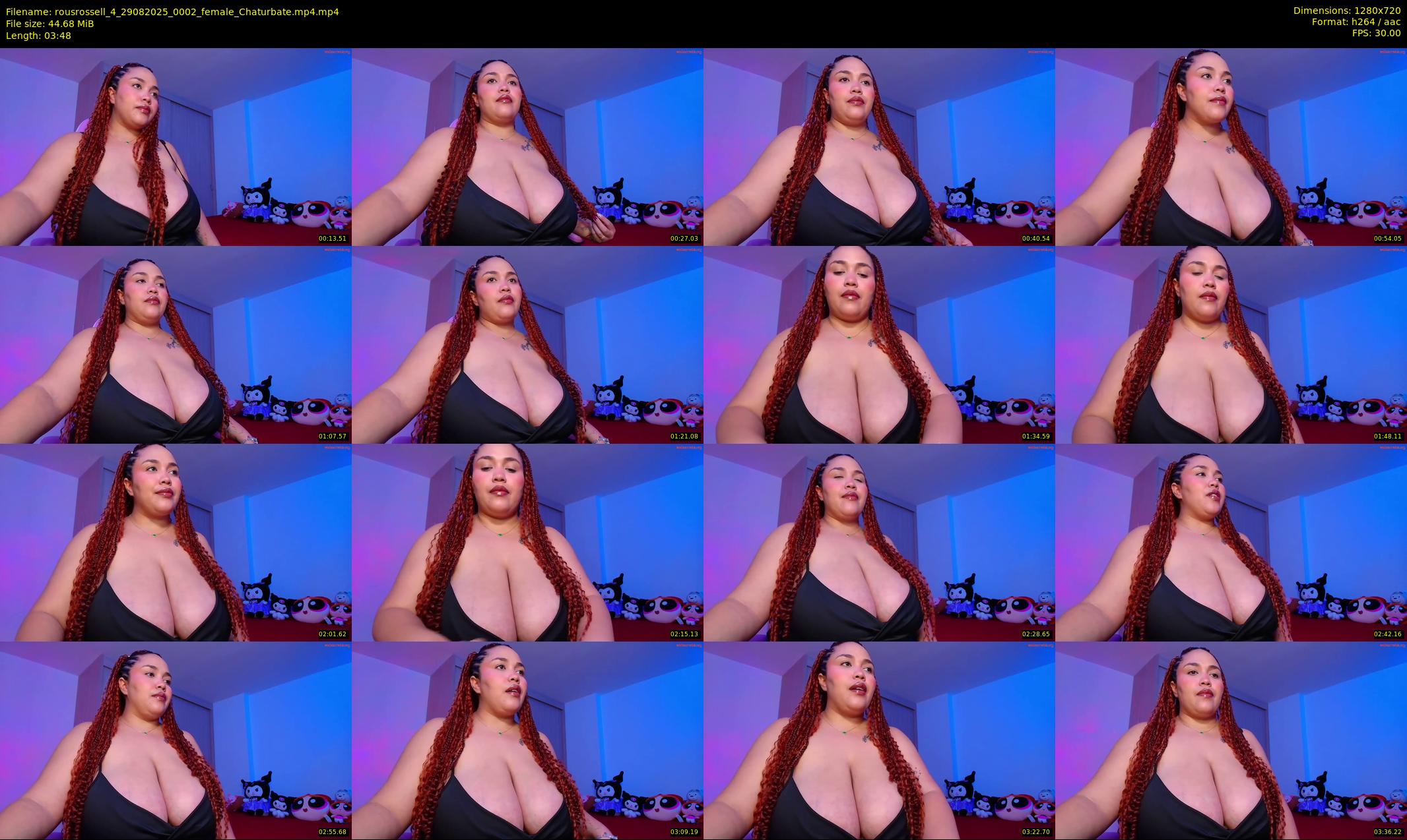 rousrossell_4 — 4 minute Chaturbate female cam show recording, 720p, Aug 29, 2025