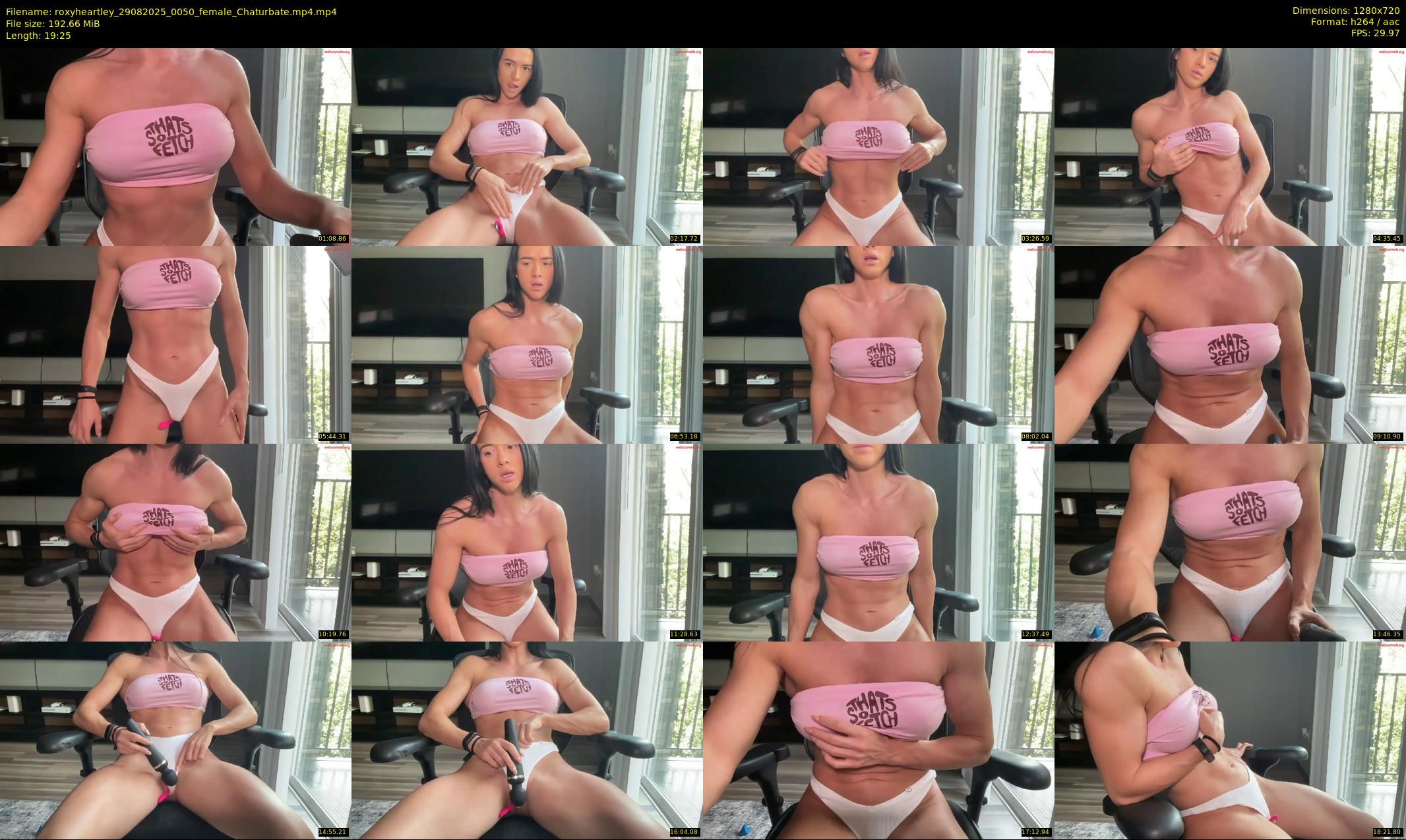 roxyheartley — 20 minute Chaturbate female cam show recording, 720p, Aug 29, 2025