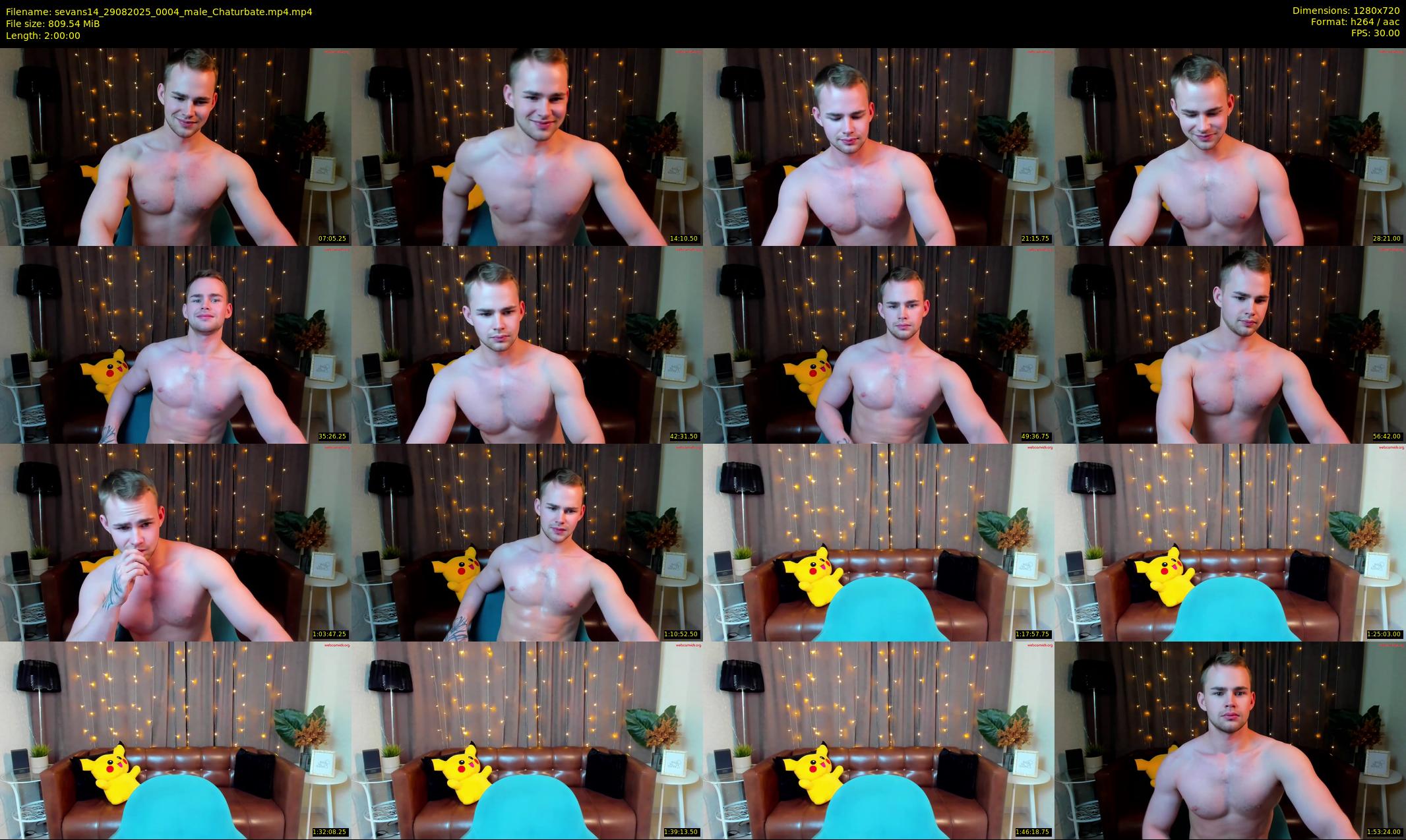 sevans14 — 120 minute Chaturbate male cam show recording, 720p, Aug 29, 2025